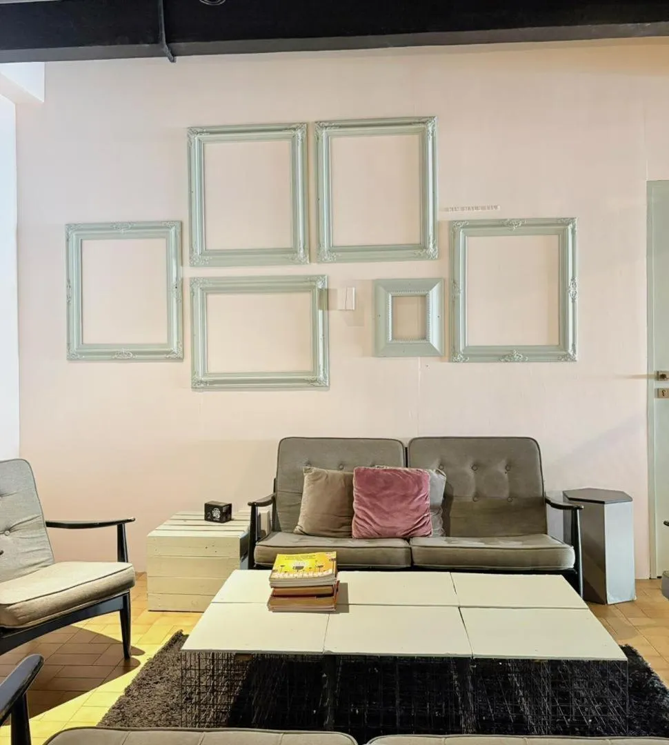 Seating area in Kim Haus Loft