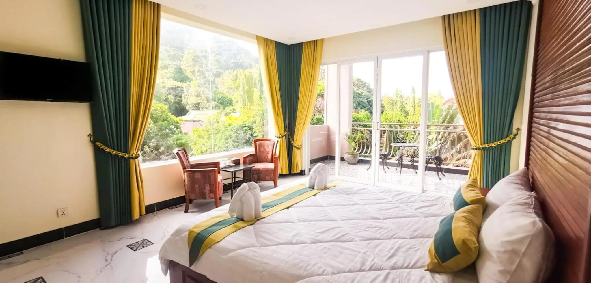 Bed in Summer Resort