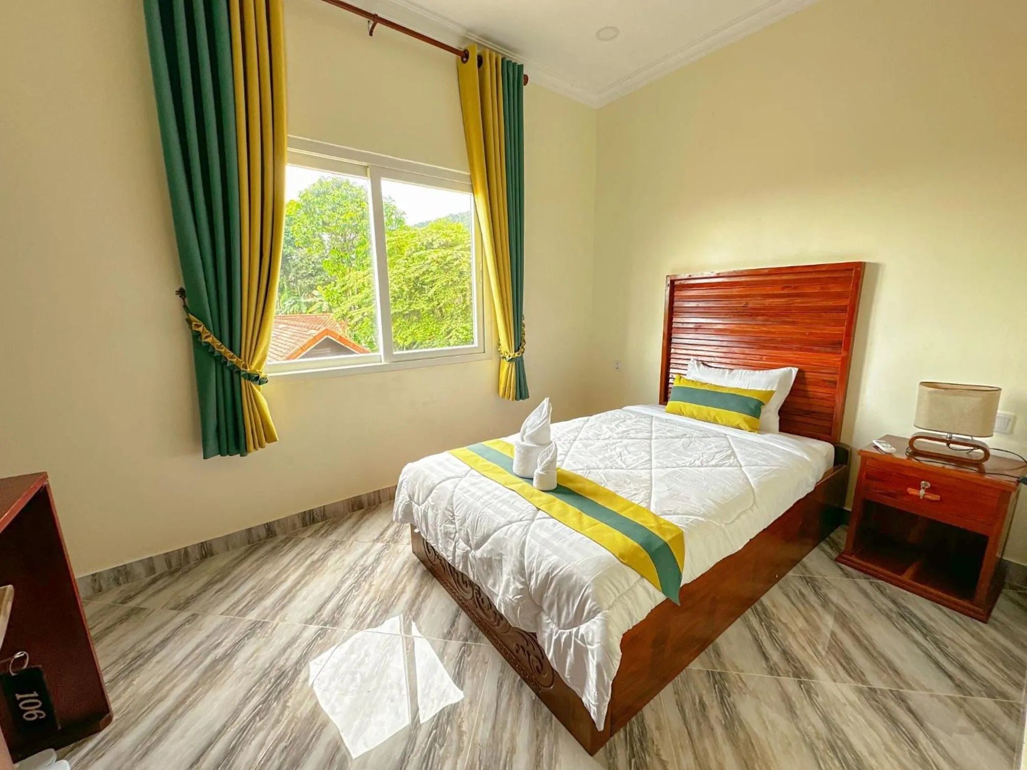 Bed in Summer Resort