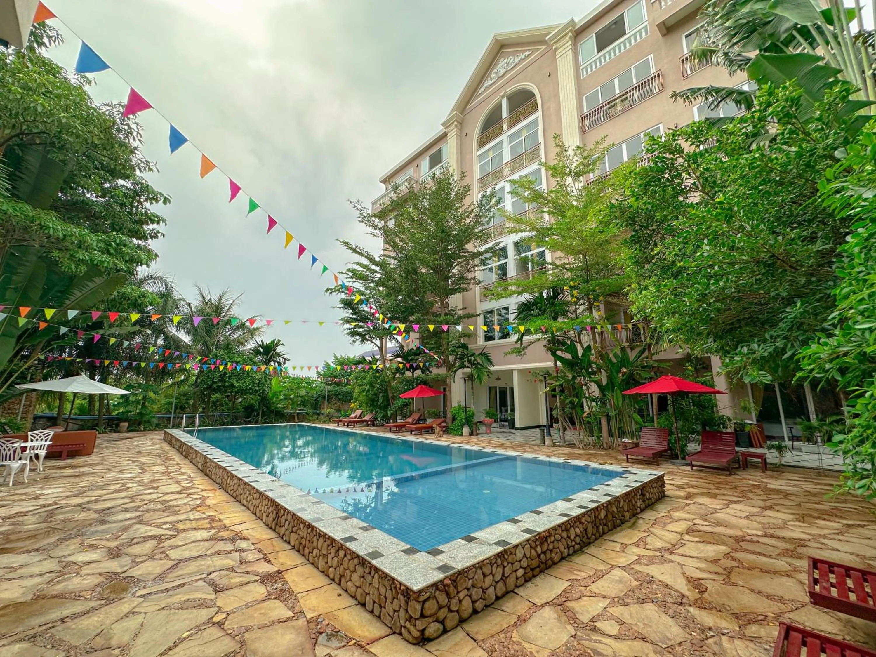 Swimming pool in Summer Resort