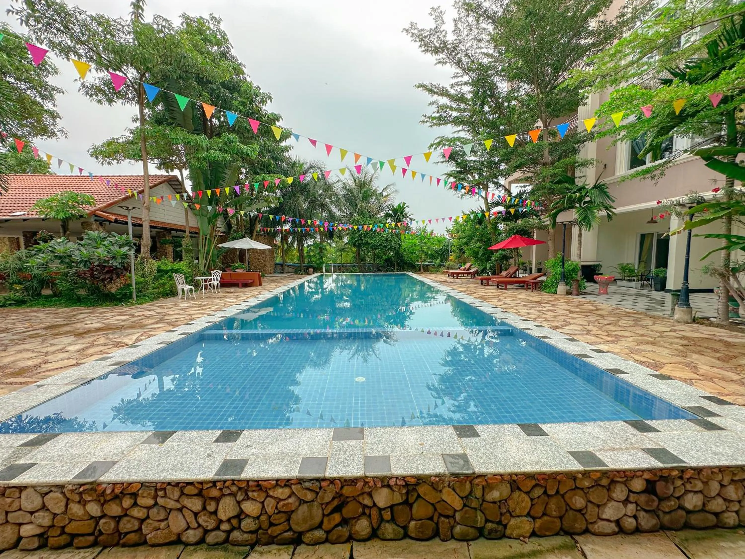Swimming pool in Summer Resort
