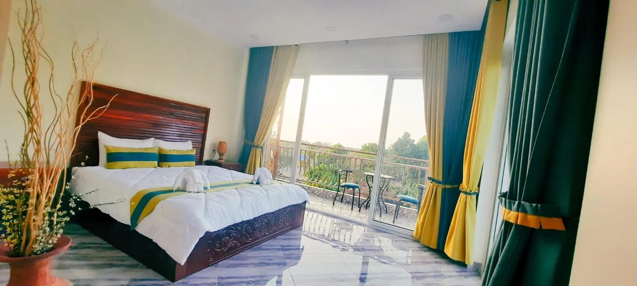 Bed in Summer Resort