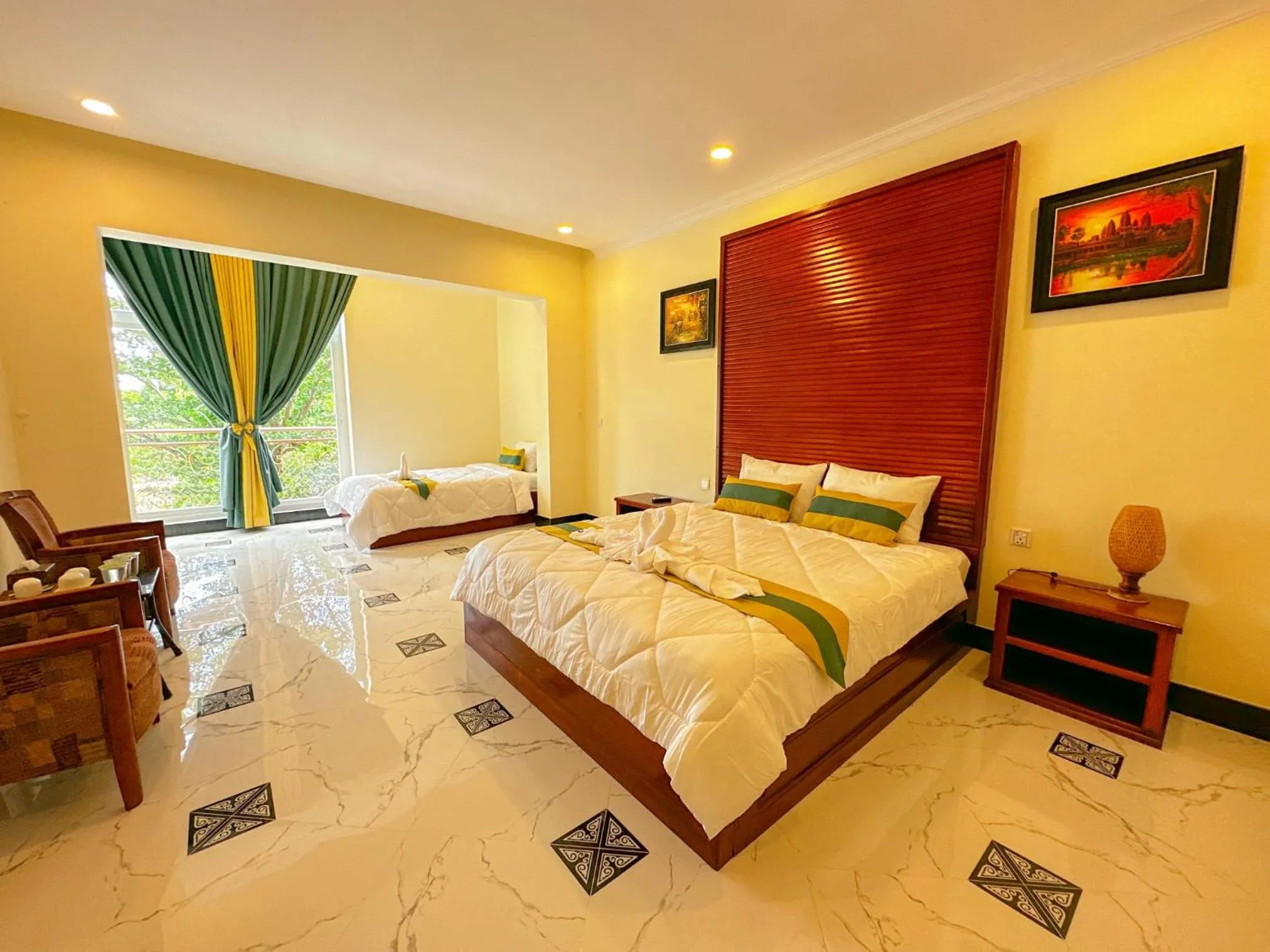 Bed in Summer Resort