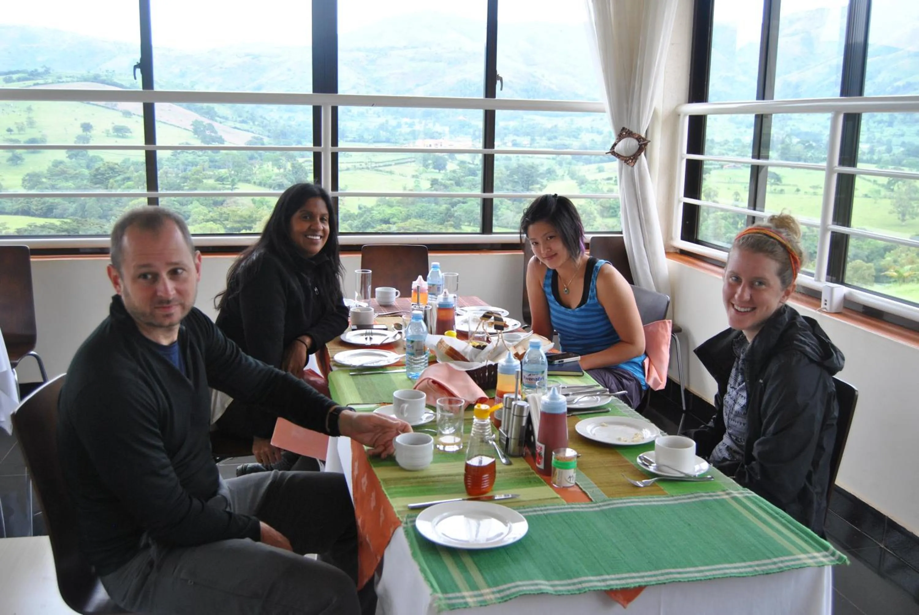 Continental breakfast in The Crested Crane Bwindi Hotel