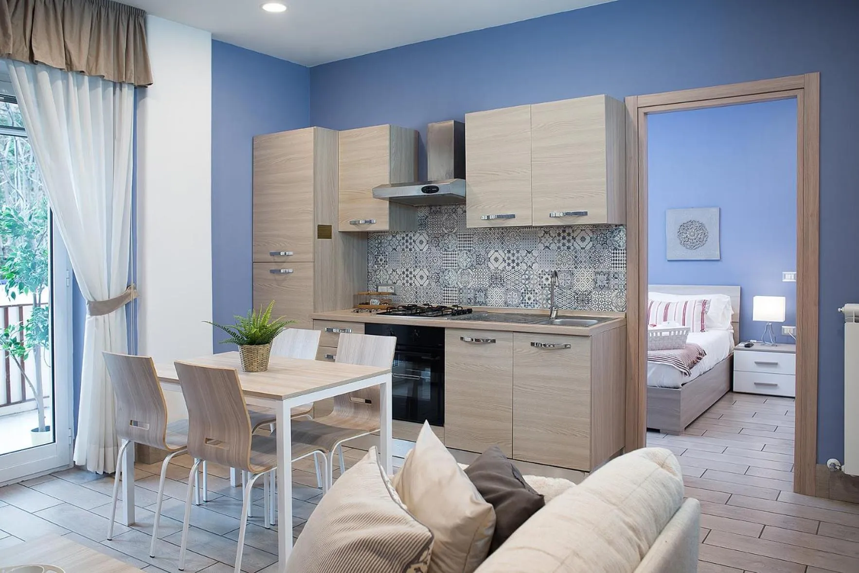 Communal kitchen in Residenza Flegrea