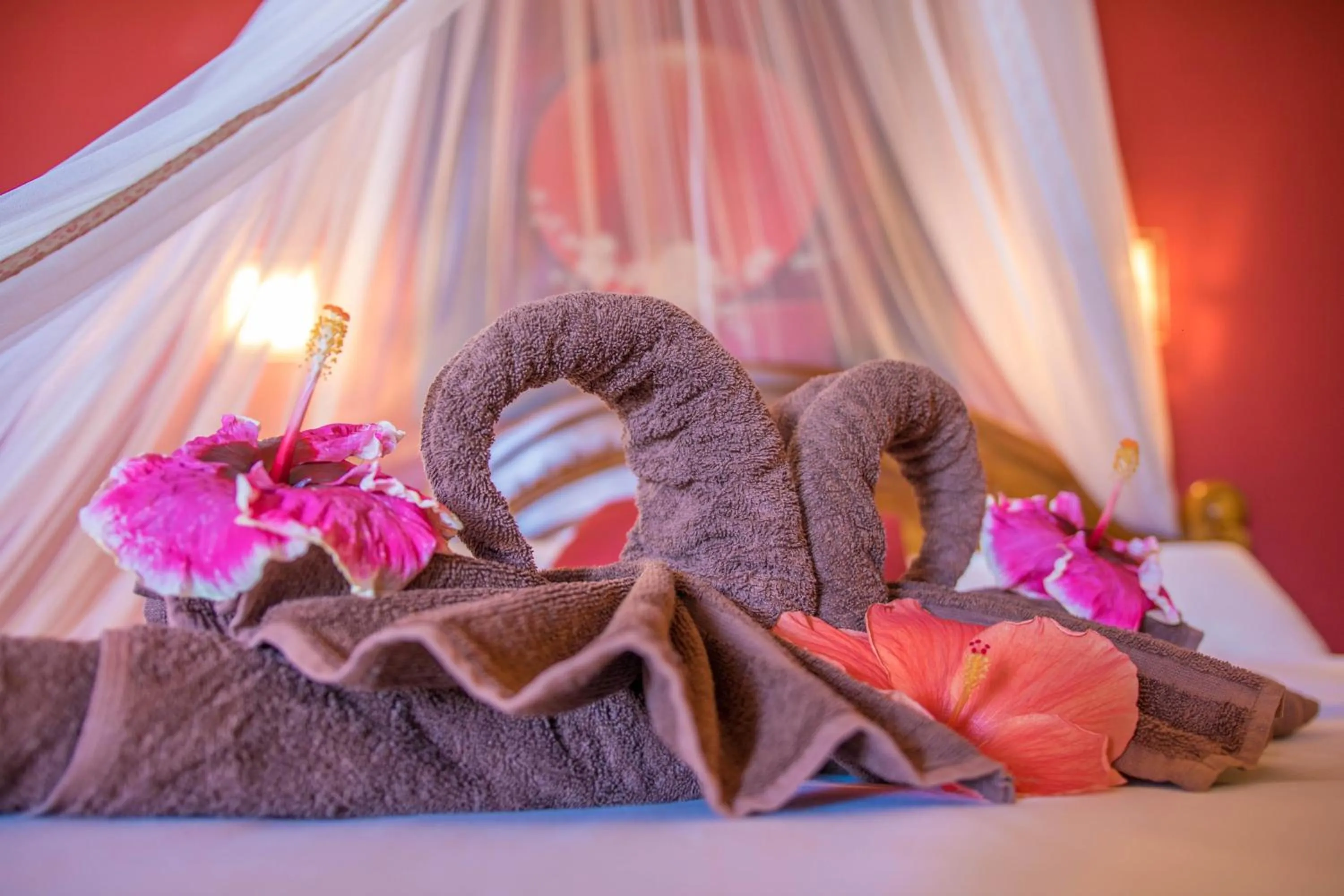 Decorative detail, Bed in Blue Lagoon Villa
