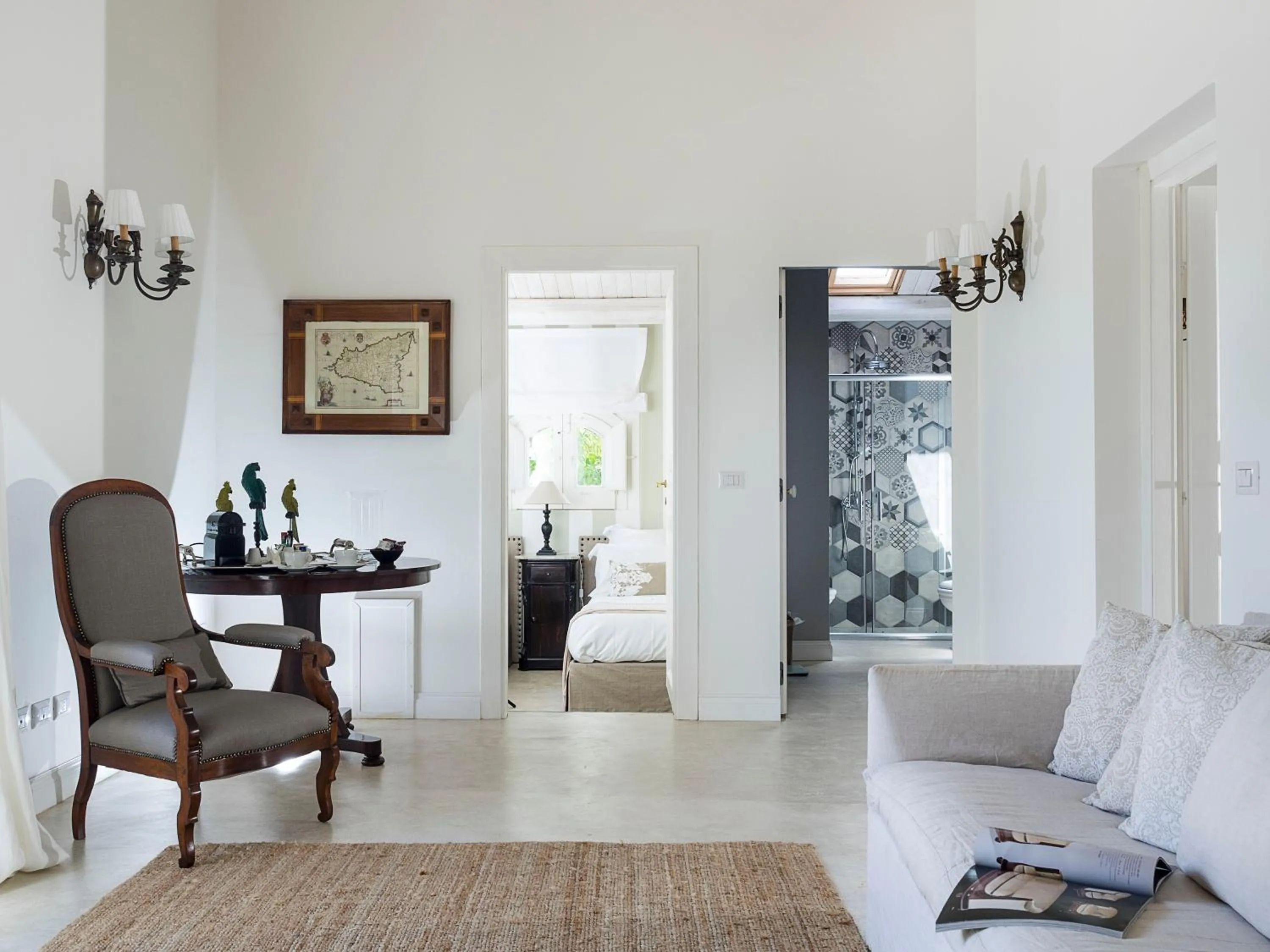 Living room in Donna Carmela Resort & Lodges