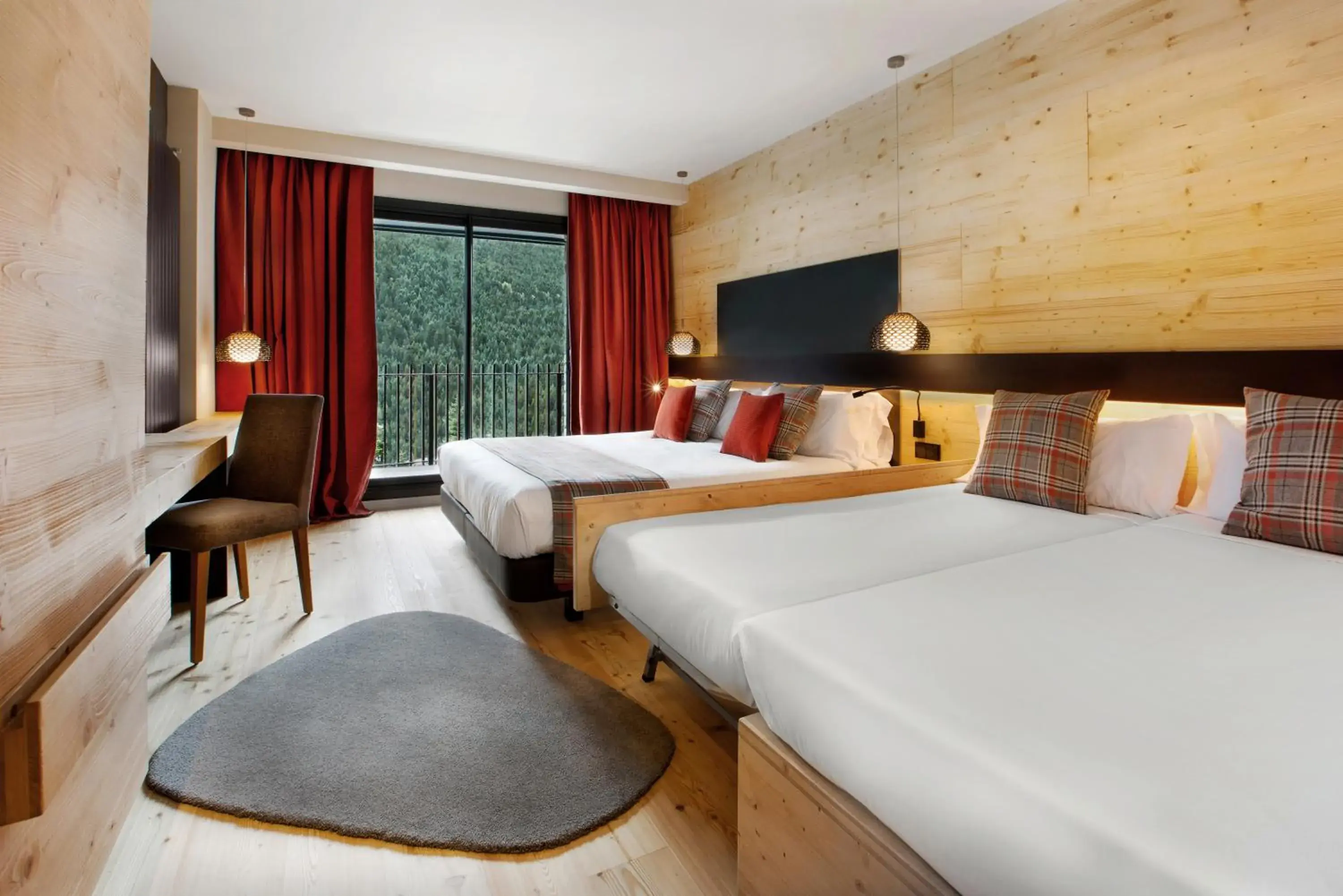Premium Quadruple Room (2 Adults + 2 Children) in Park Piolets MountainHotel & Spa Premium Quadruple Room (2 Adults + 2 Children) in Park Piolets MountainHotel & Spa