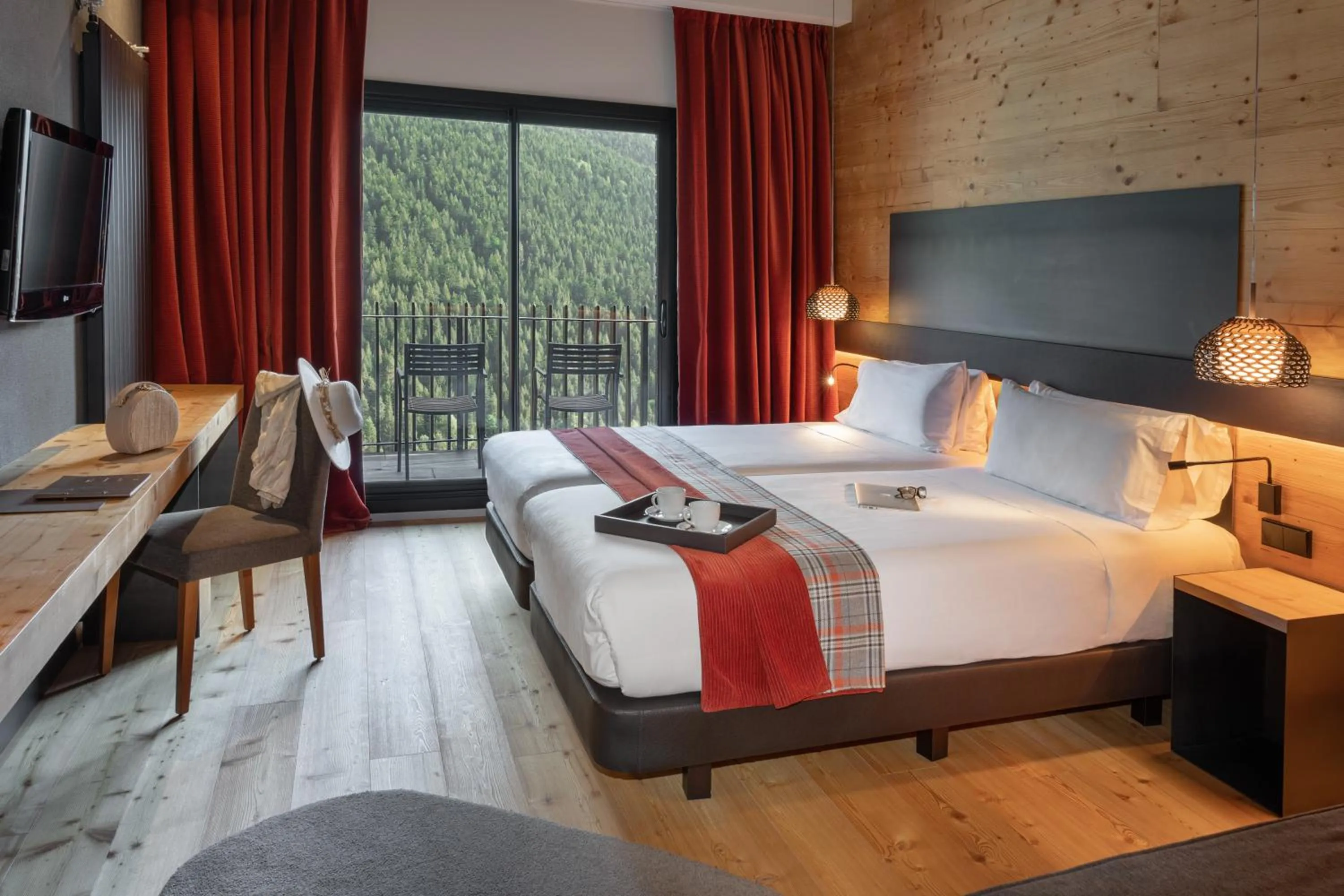 Bed in Park Piolets MountainHotel & Spa