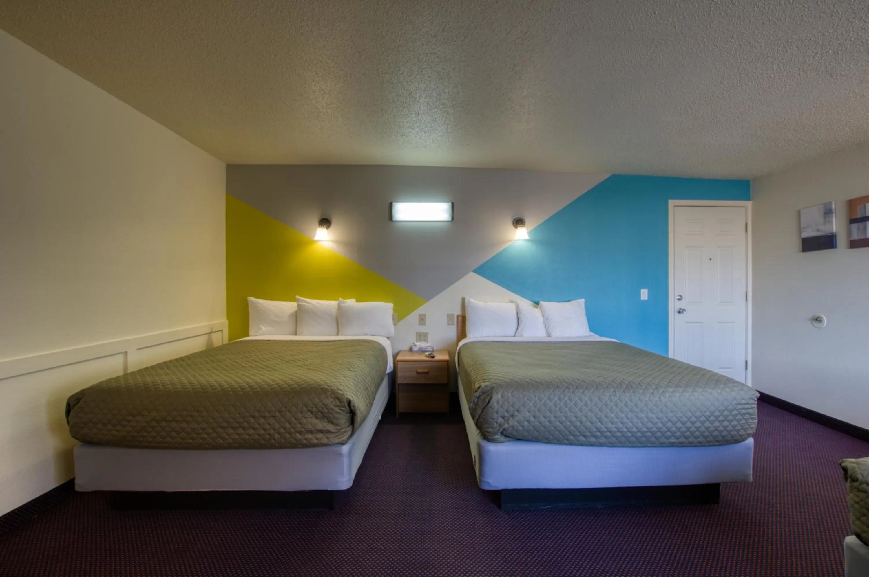 Bed in Western Motel