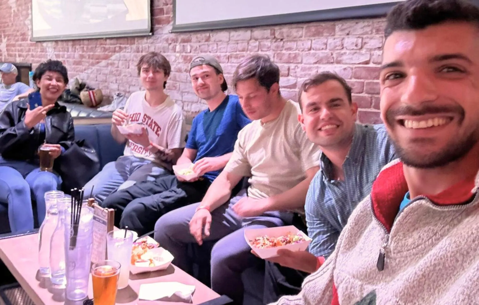 group of guests in ITH Hermosa Beach Surf Hostel LAX