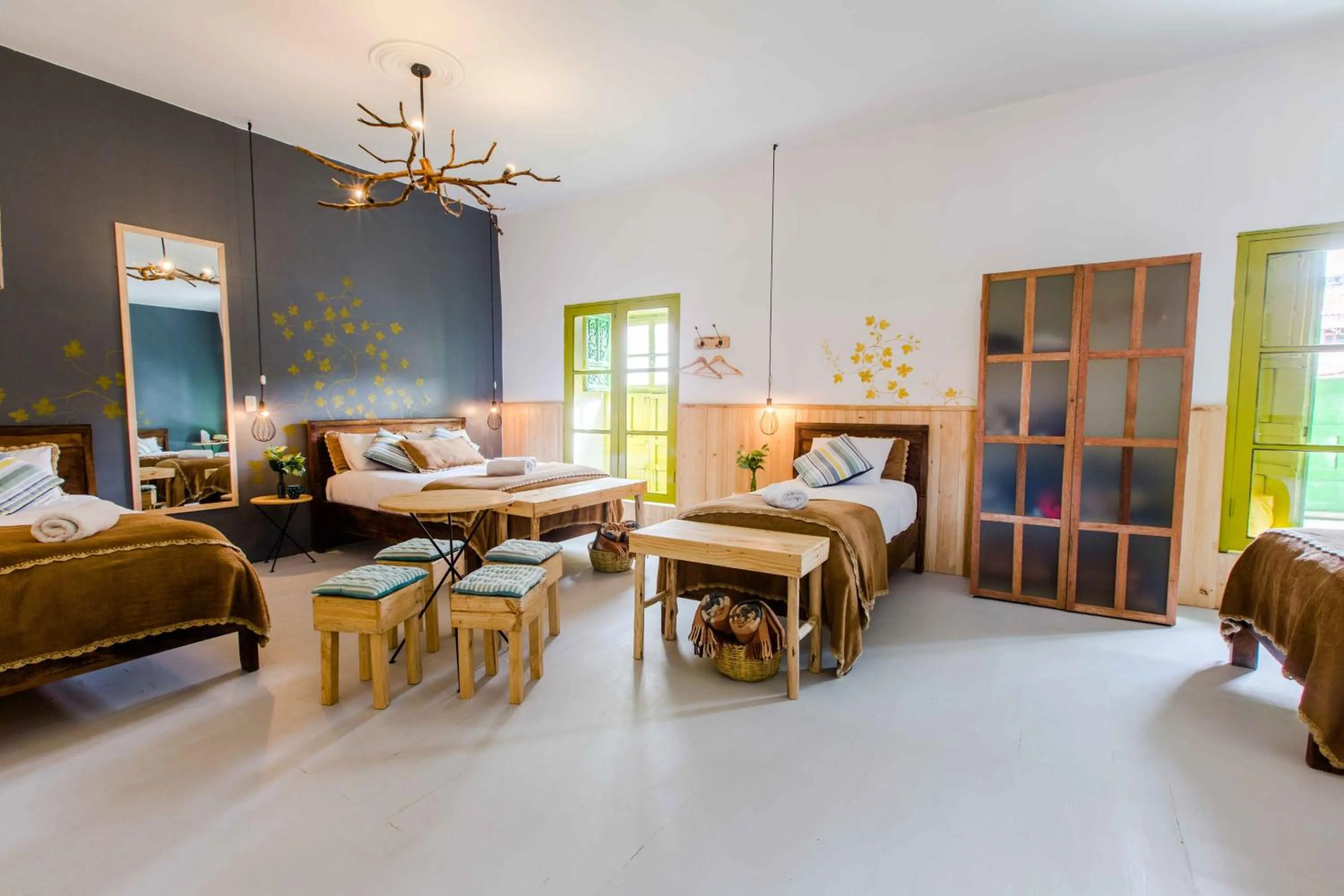 Bed in Niños Hotel Meloc