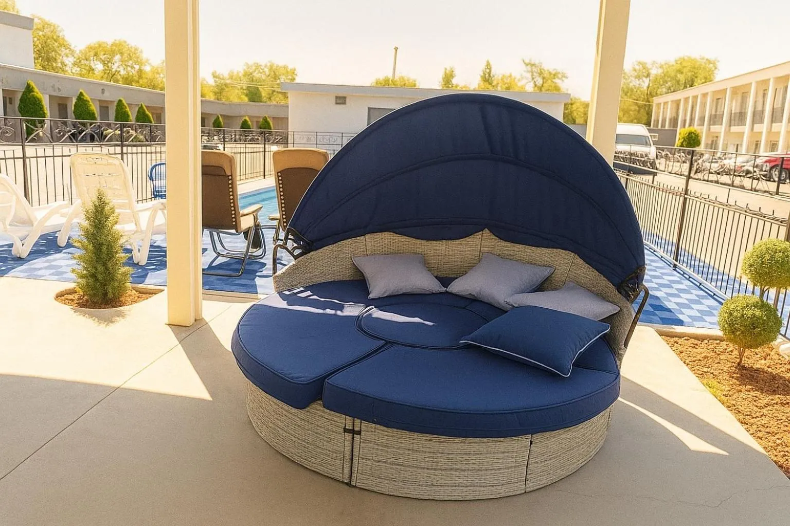 Patio in Big Chief Motel