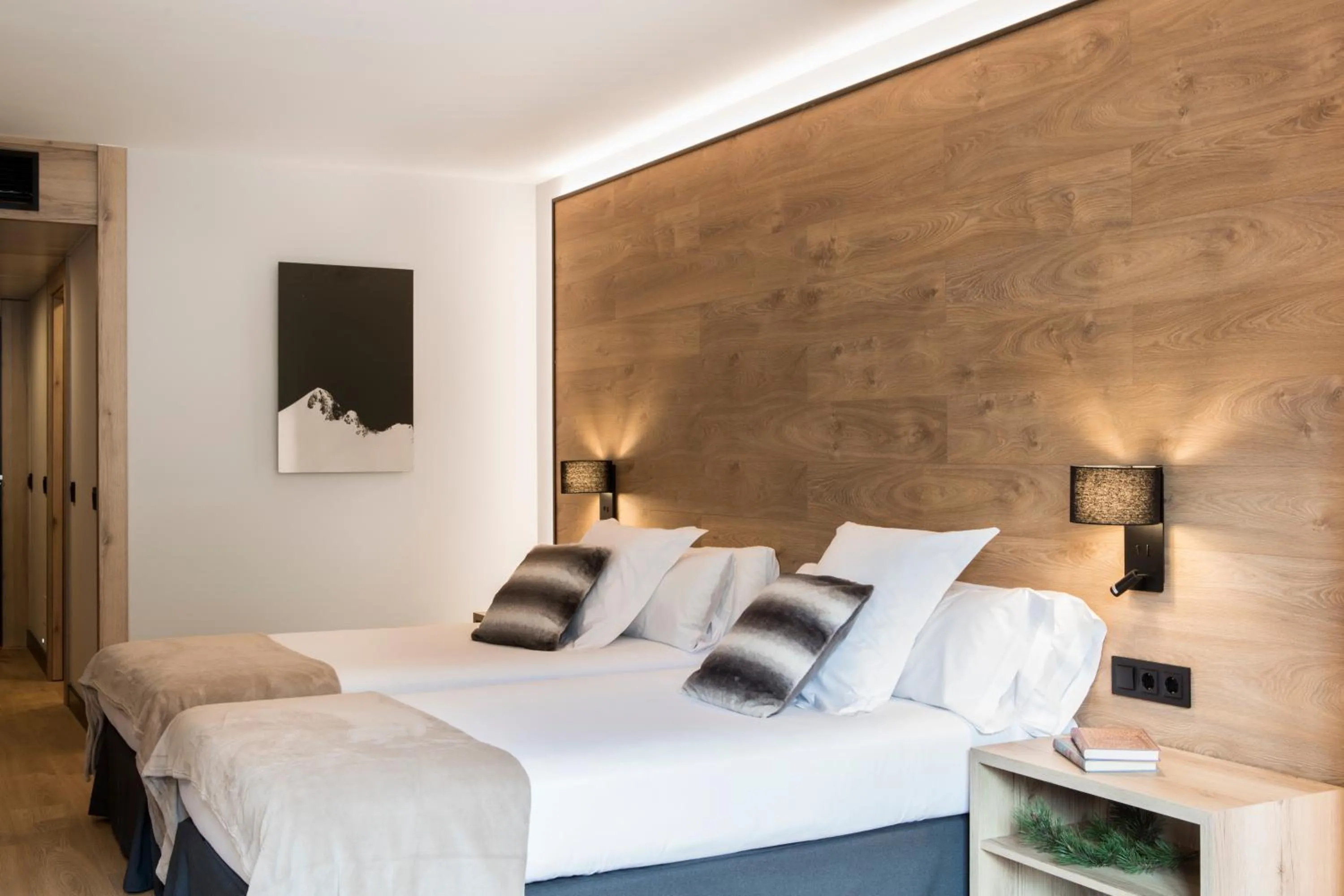 Bed in Acta Arthotel