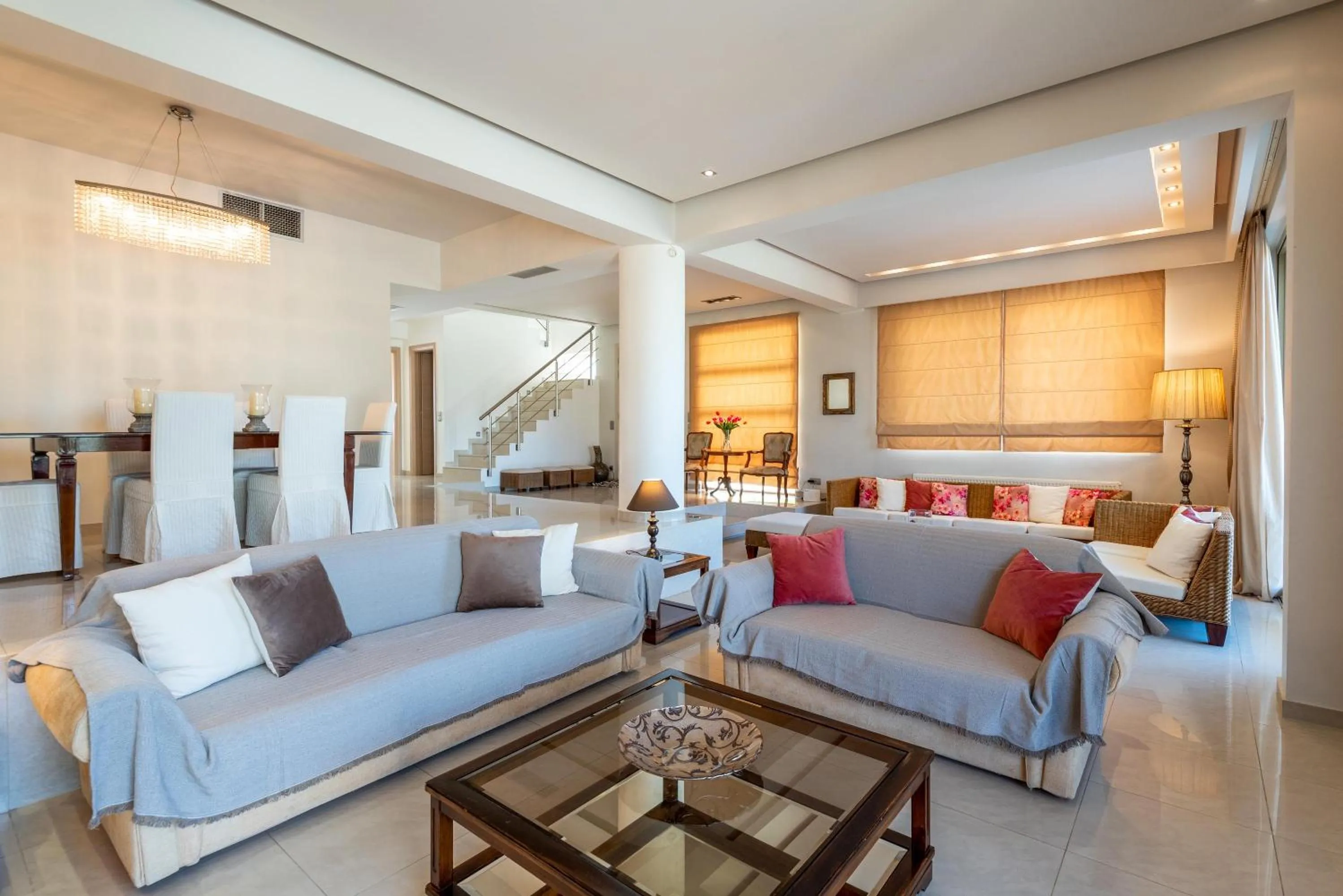 Seating area in Vasiliki Villa