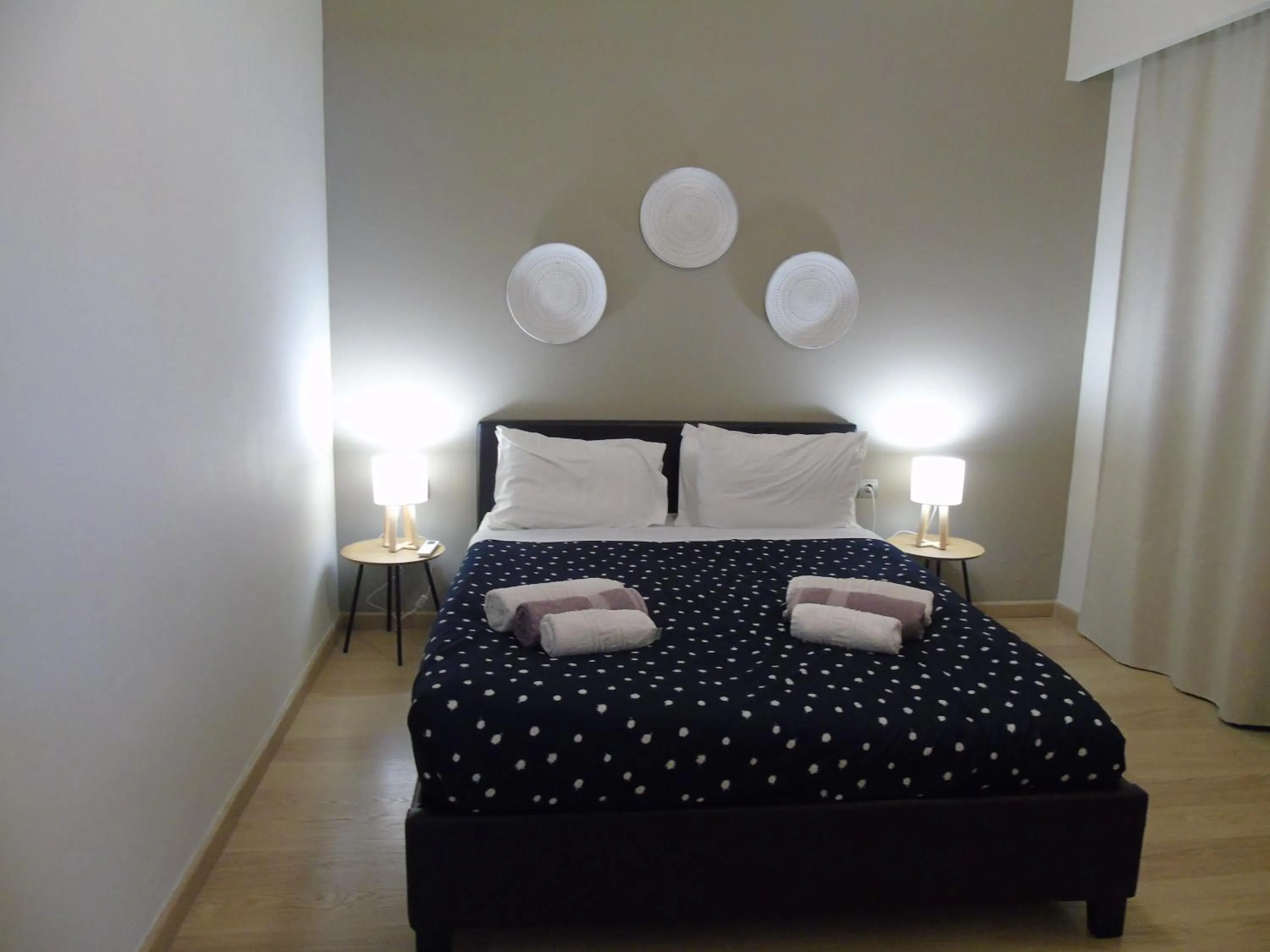 Bed in Vasiliki Villa