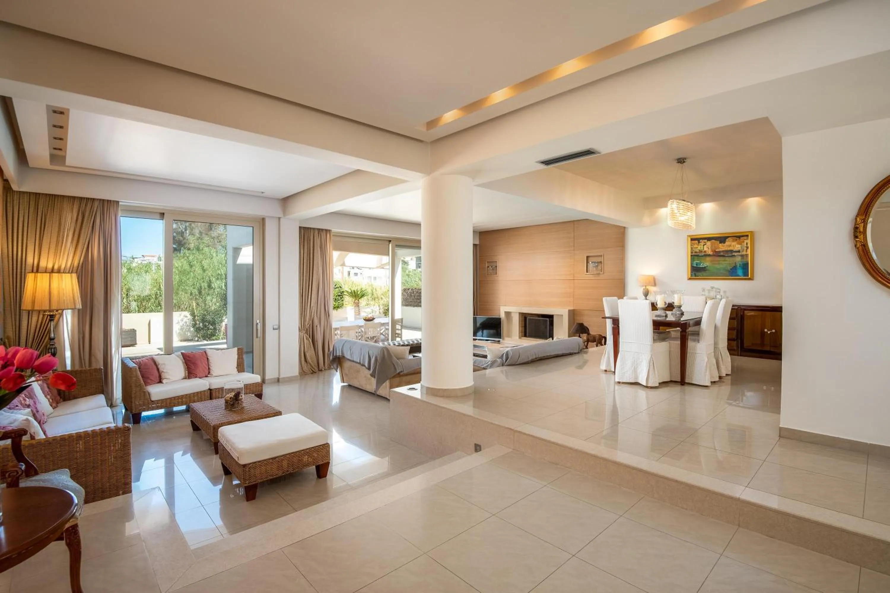 Living room in Vasiliki Villa