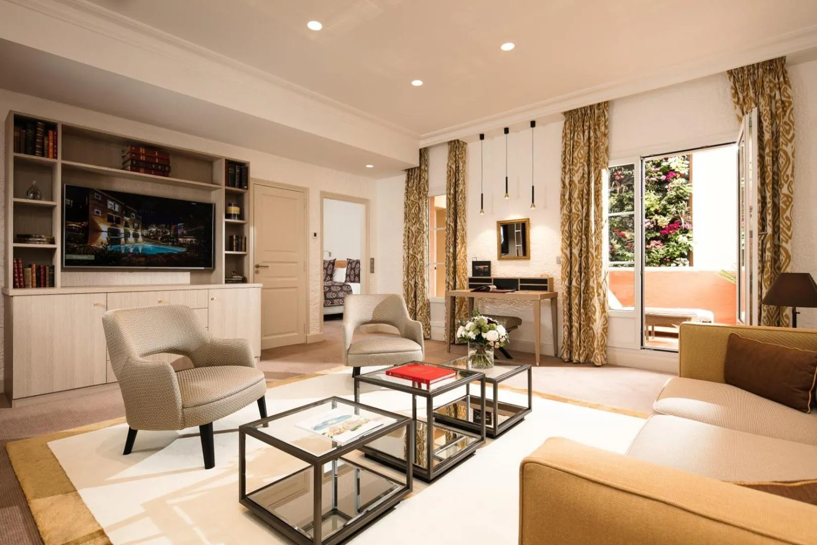 Living room in Hotel Byblos Saint-Tropez