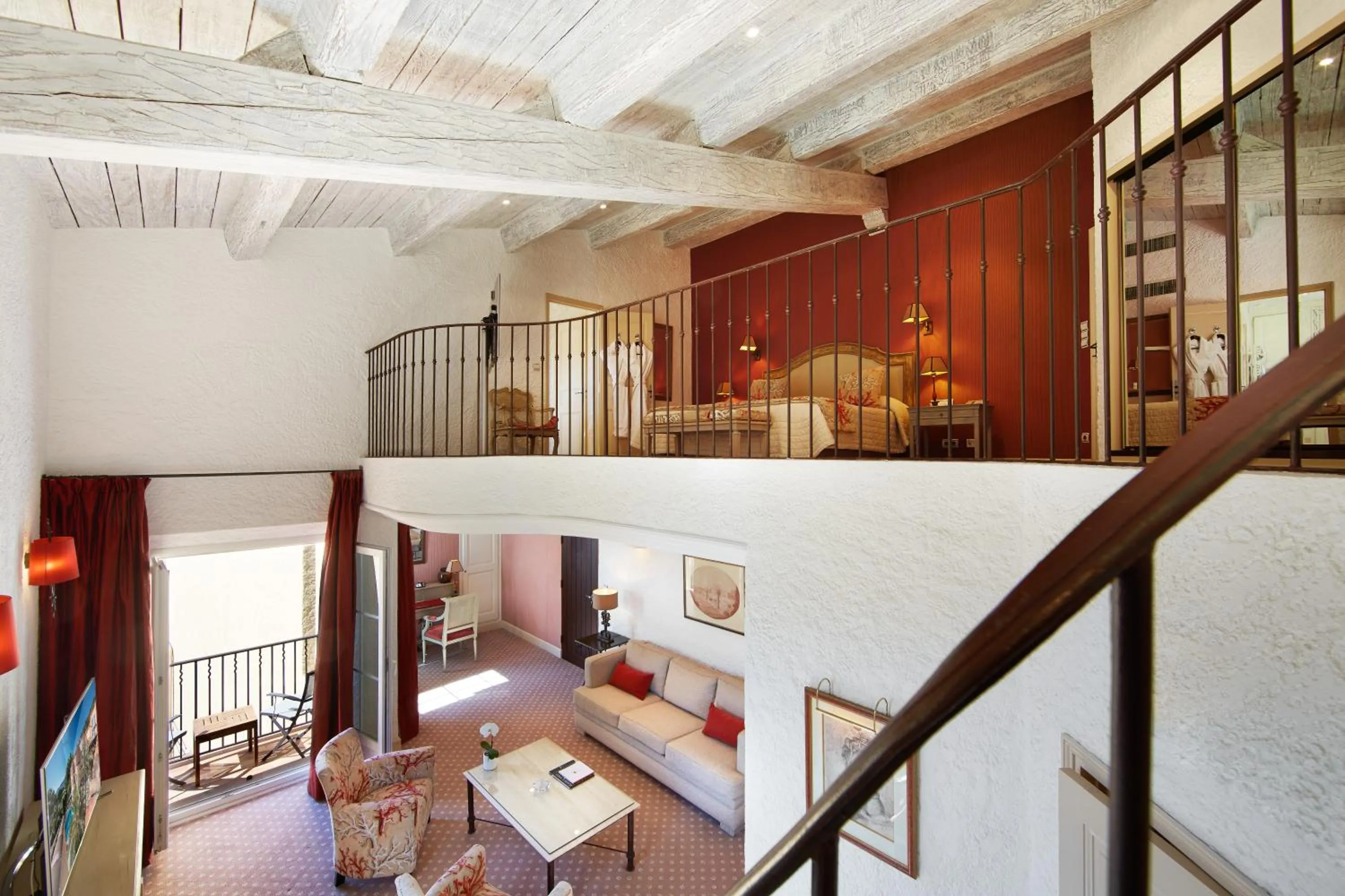 Living room in Hotel Byblos Saint-Tropez