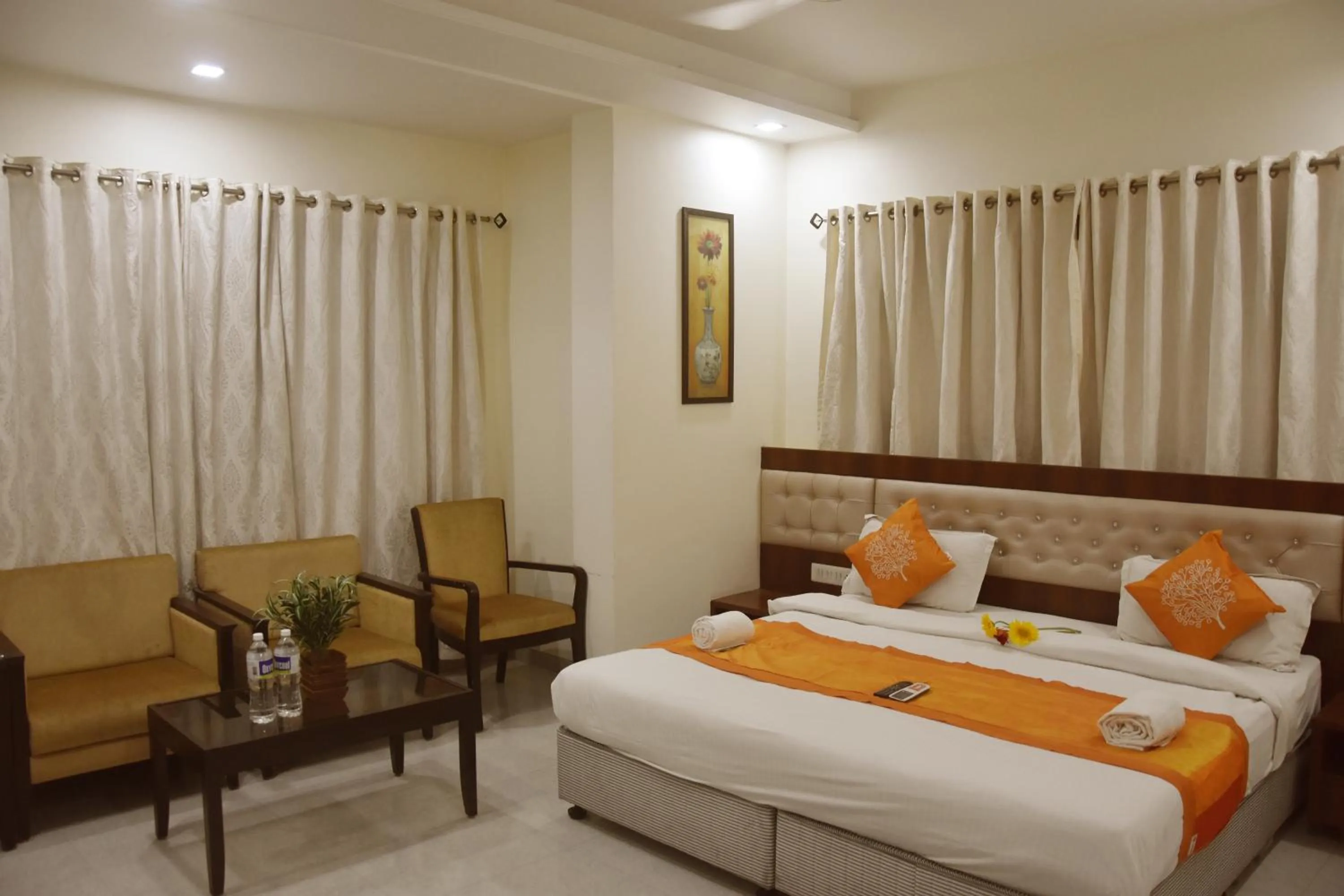 Bed in Hotel Sai Shubham