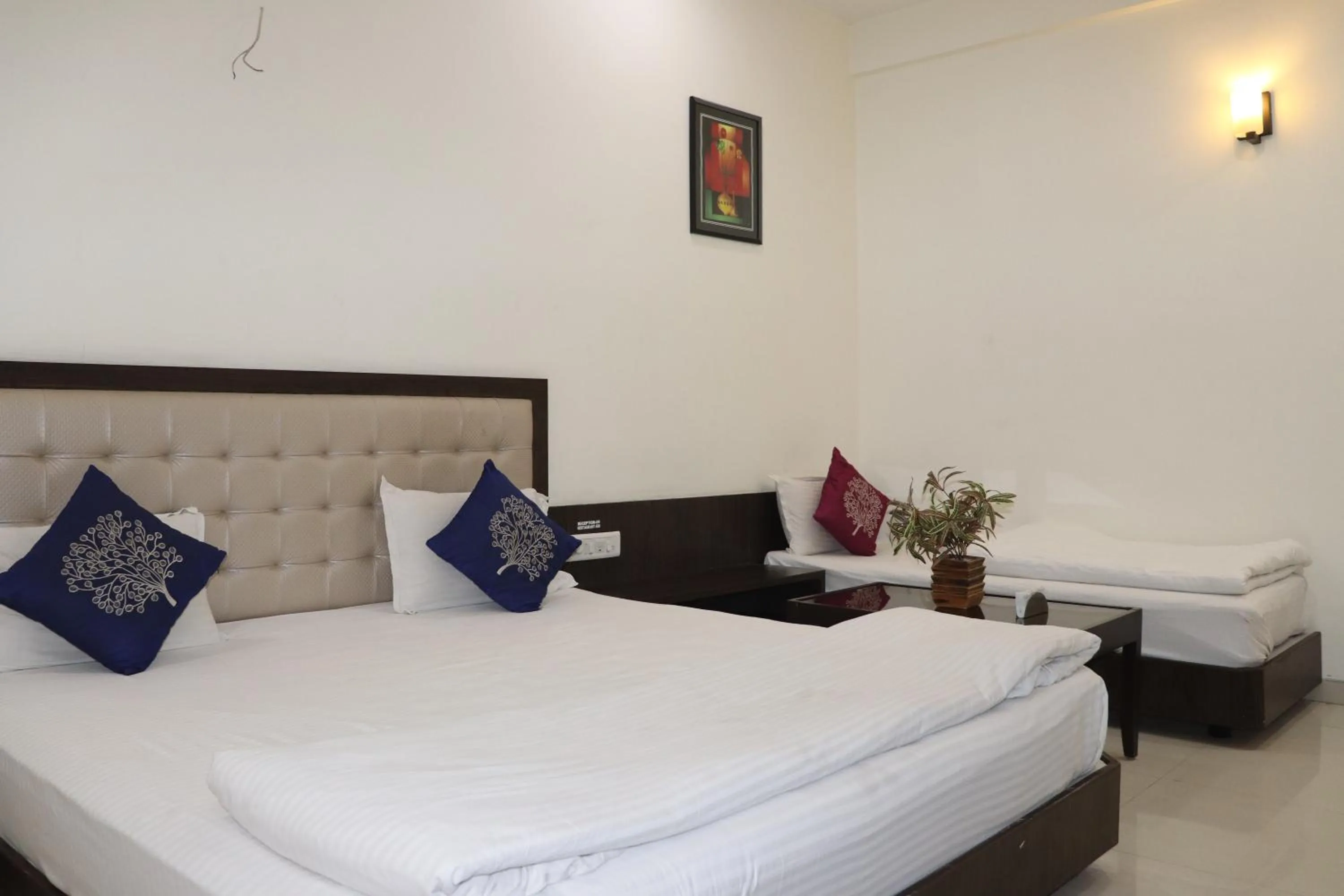 Bed in Hotel Sai Shubham