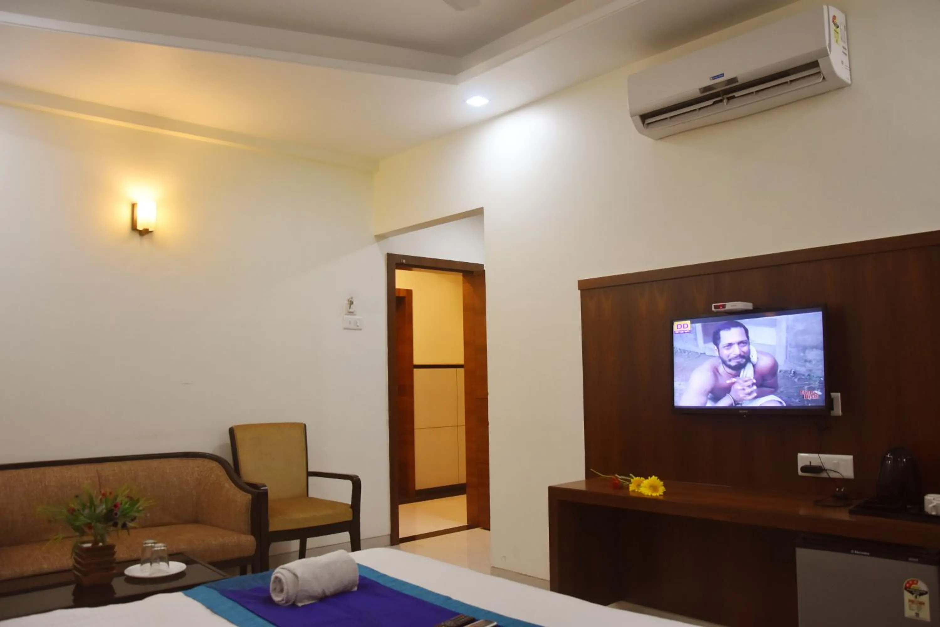 Bed in Hotel Sai Shubham