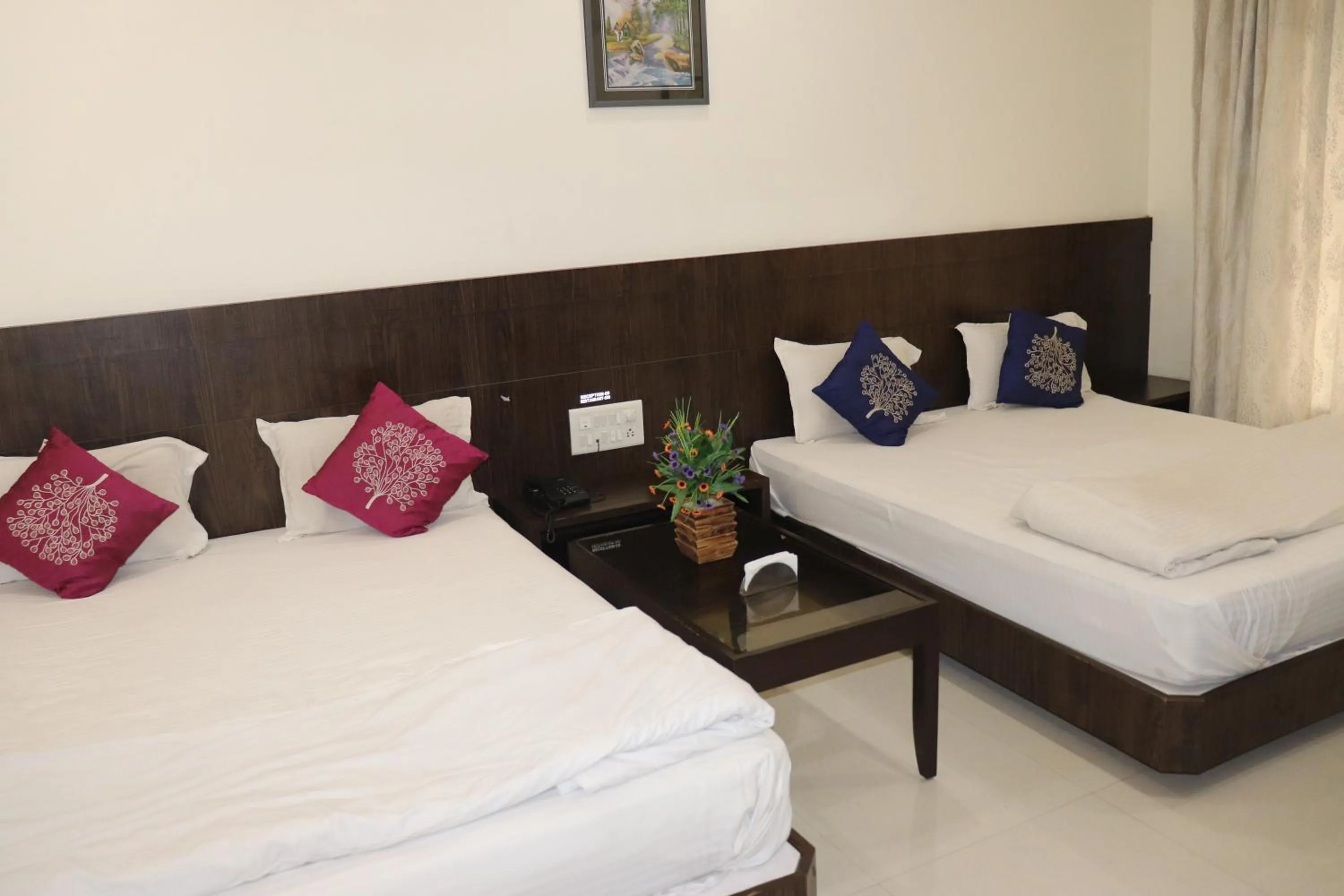 Bed in Hotel Sai Shubham