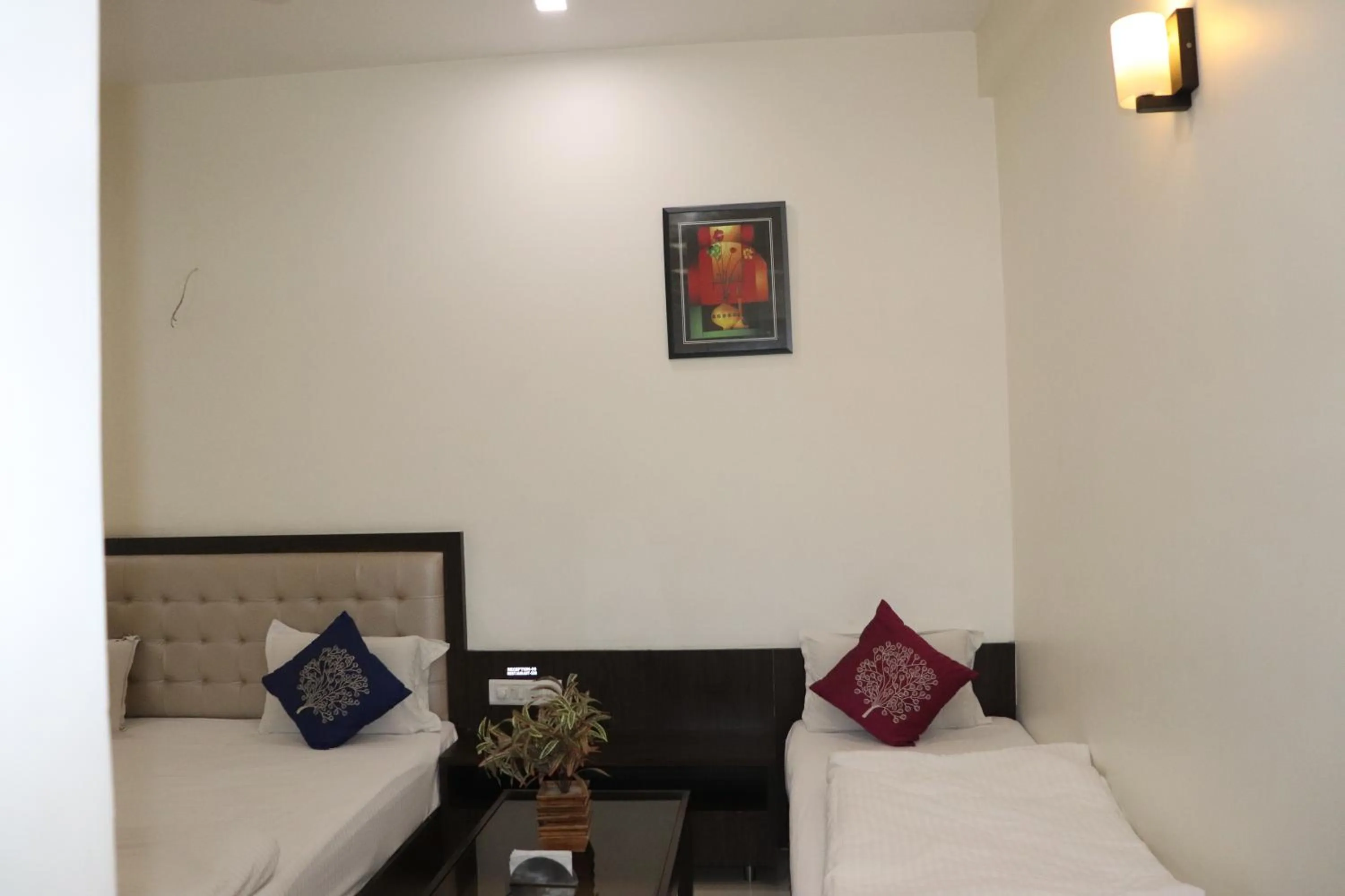 Bed in Hotel Sai Shubham