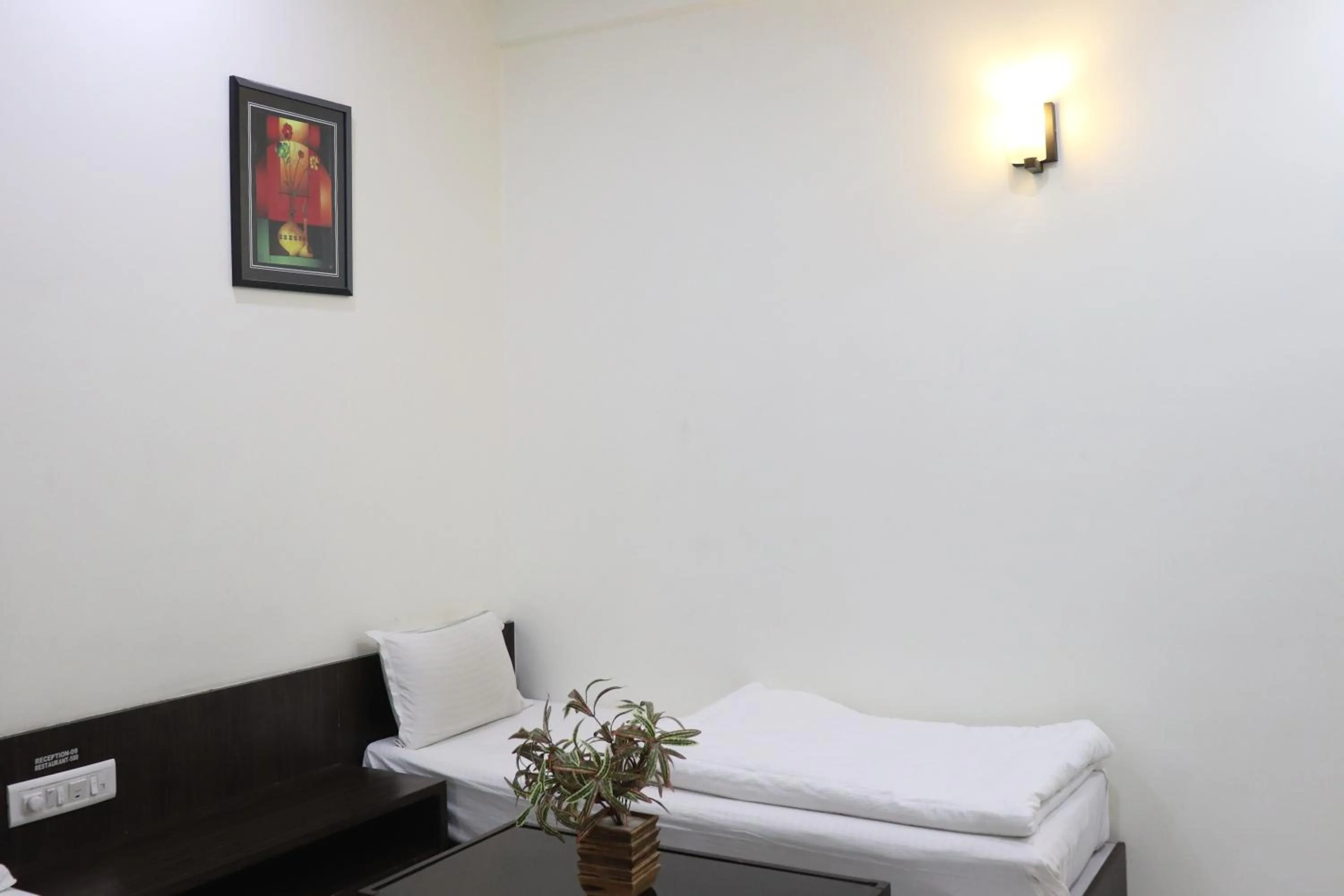 Bed in Hotel Sai Shubham