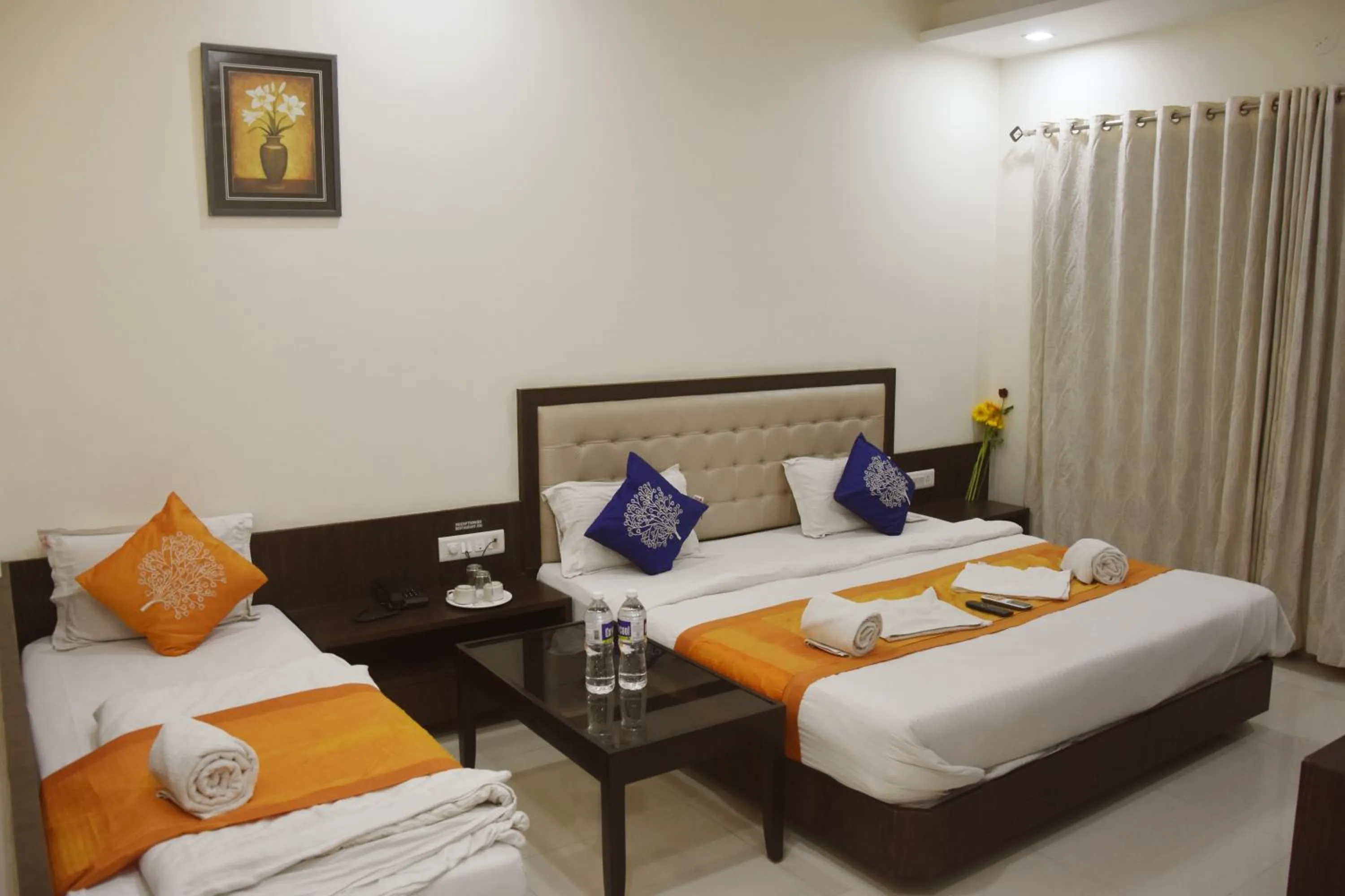 Bed in Hotel Sai Shubham