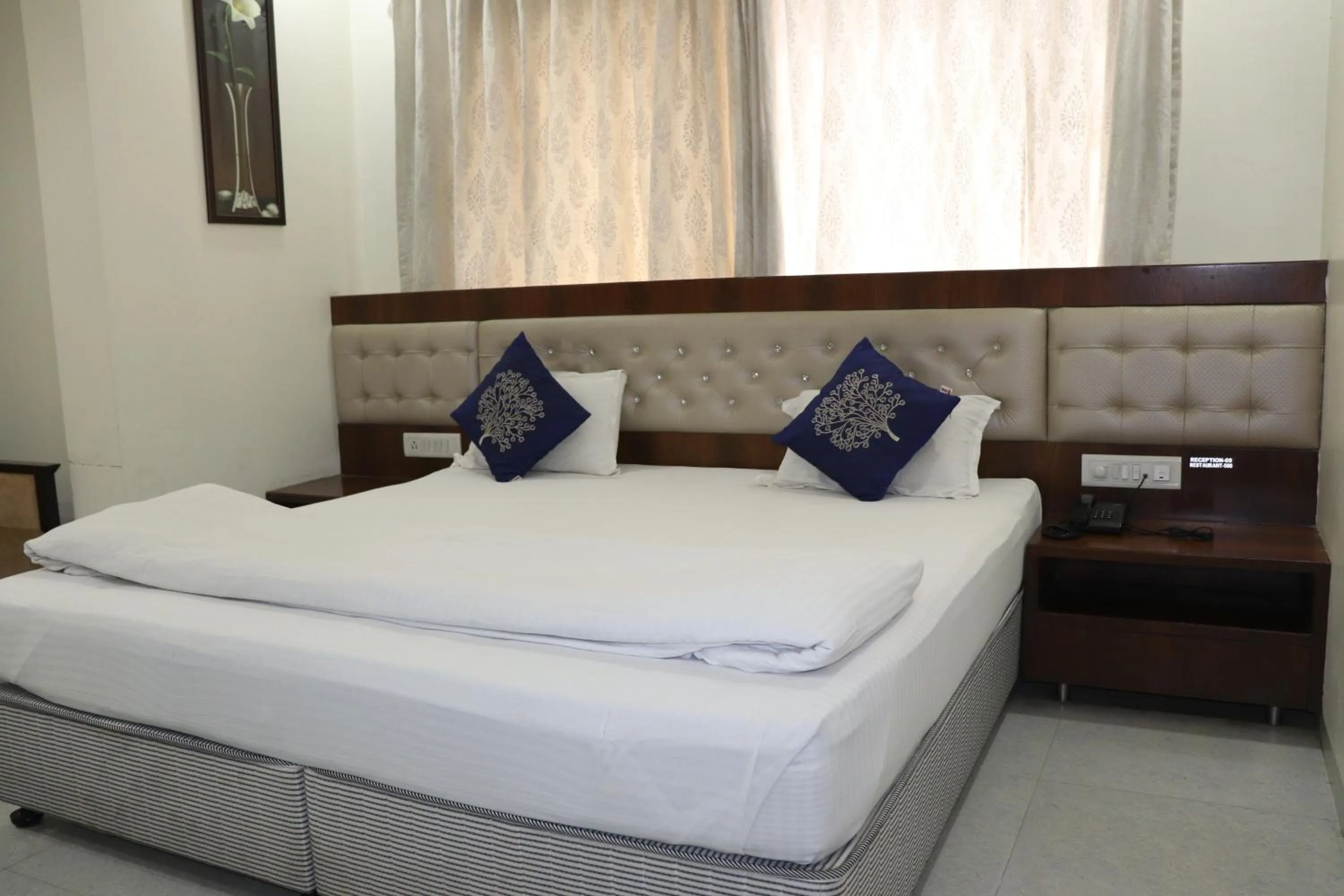 Bed in Hotel Sai Shubham