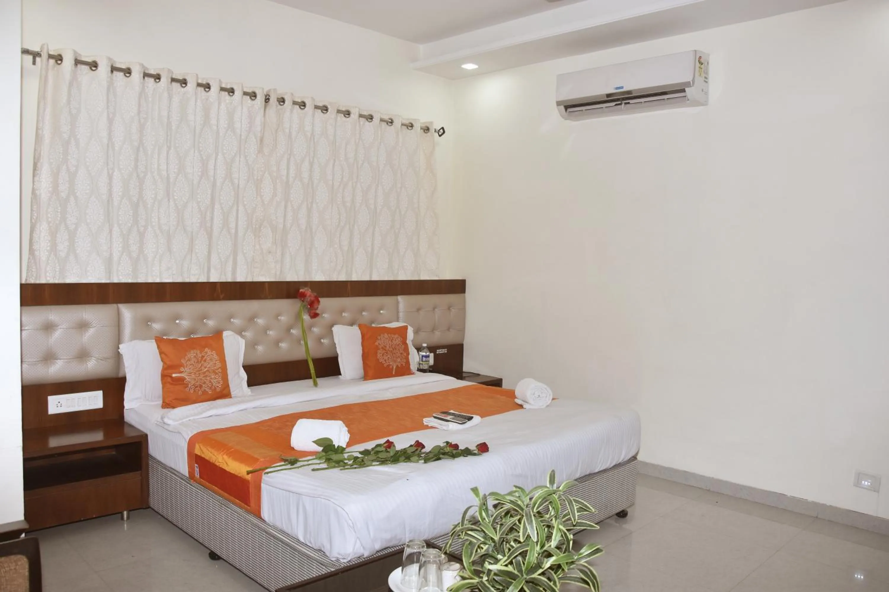 Bed in Hotel Sai Shubham