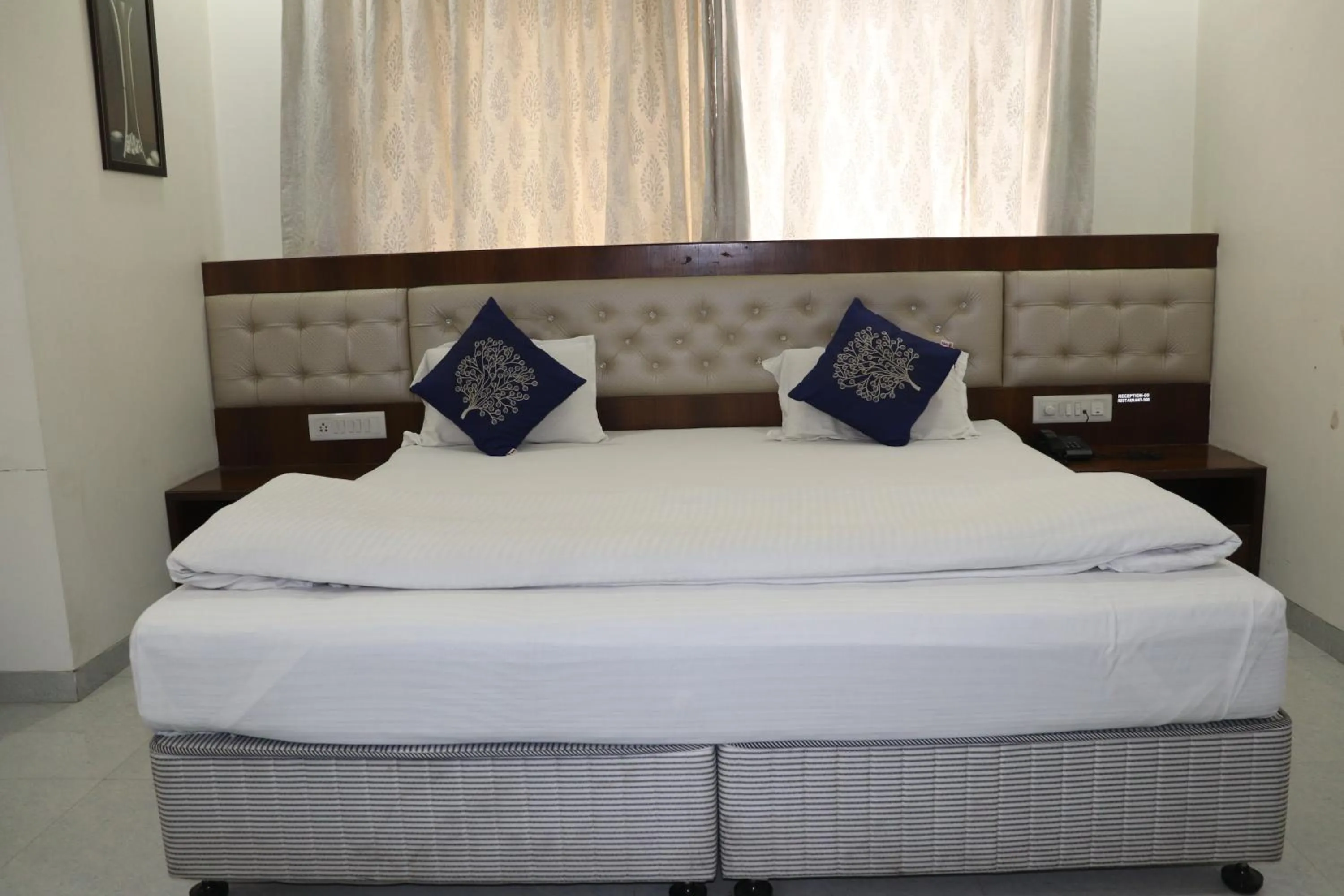 Bed in Hotel Sai Shubham
