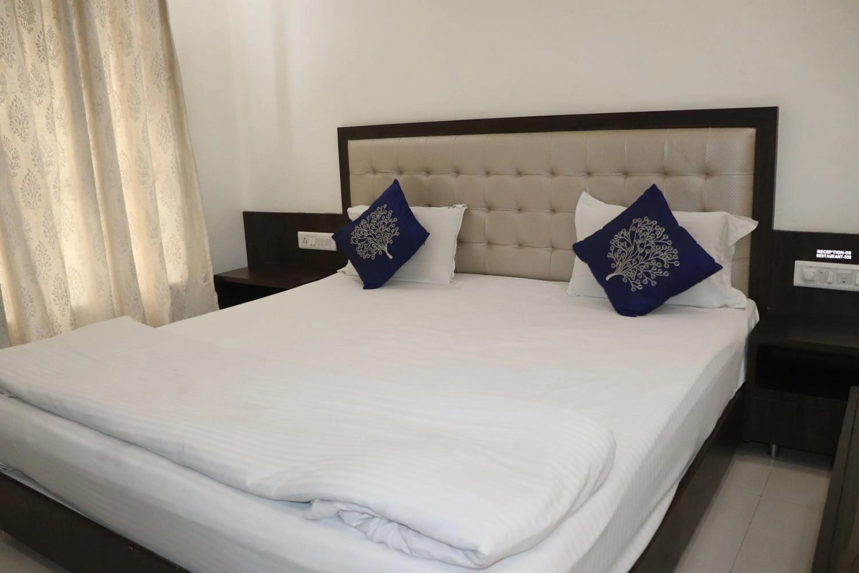 Bed in Hotel Sai Shubham