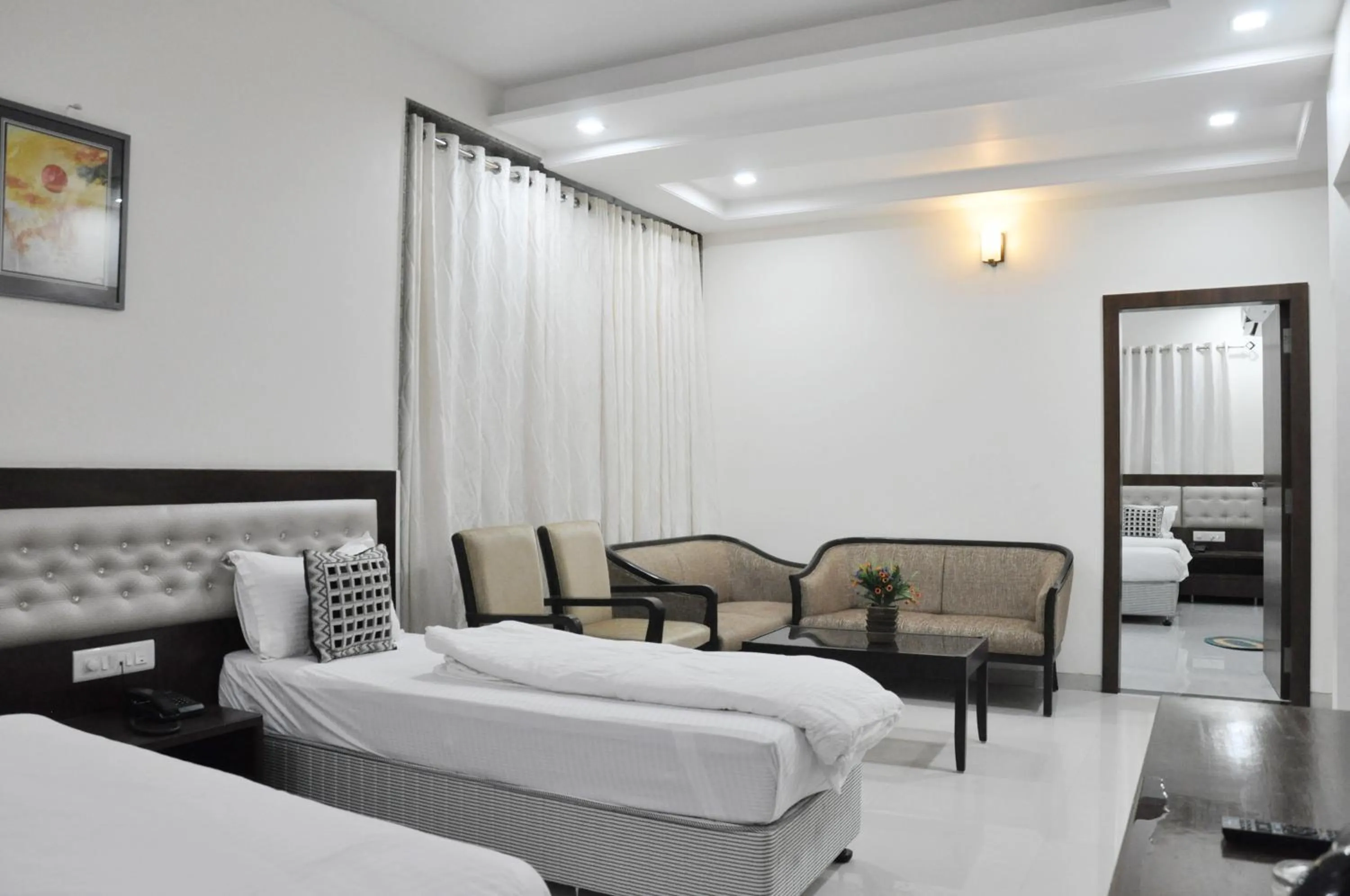 Bed in Hotel Sai Shubham