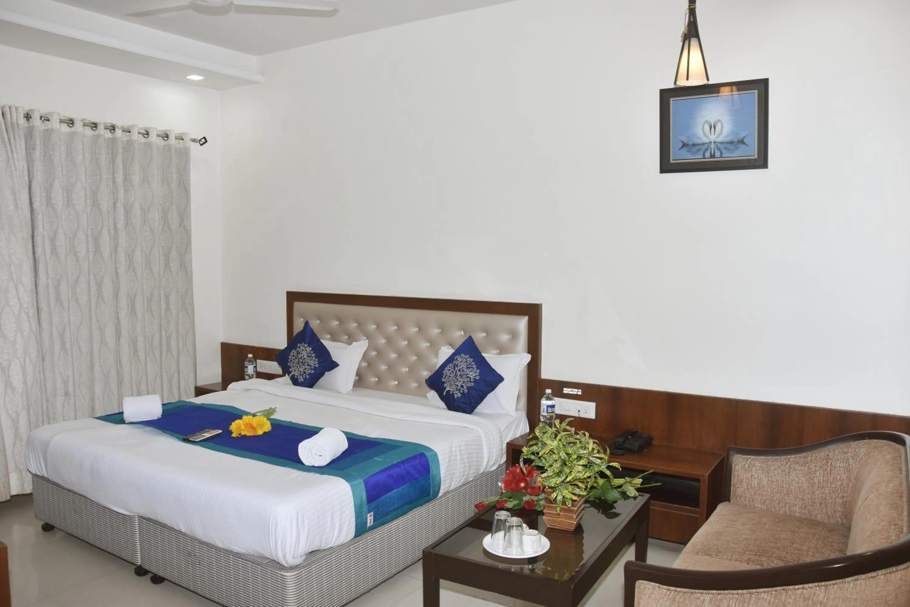 Bed in Hotel Sai Shubham