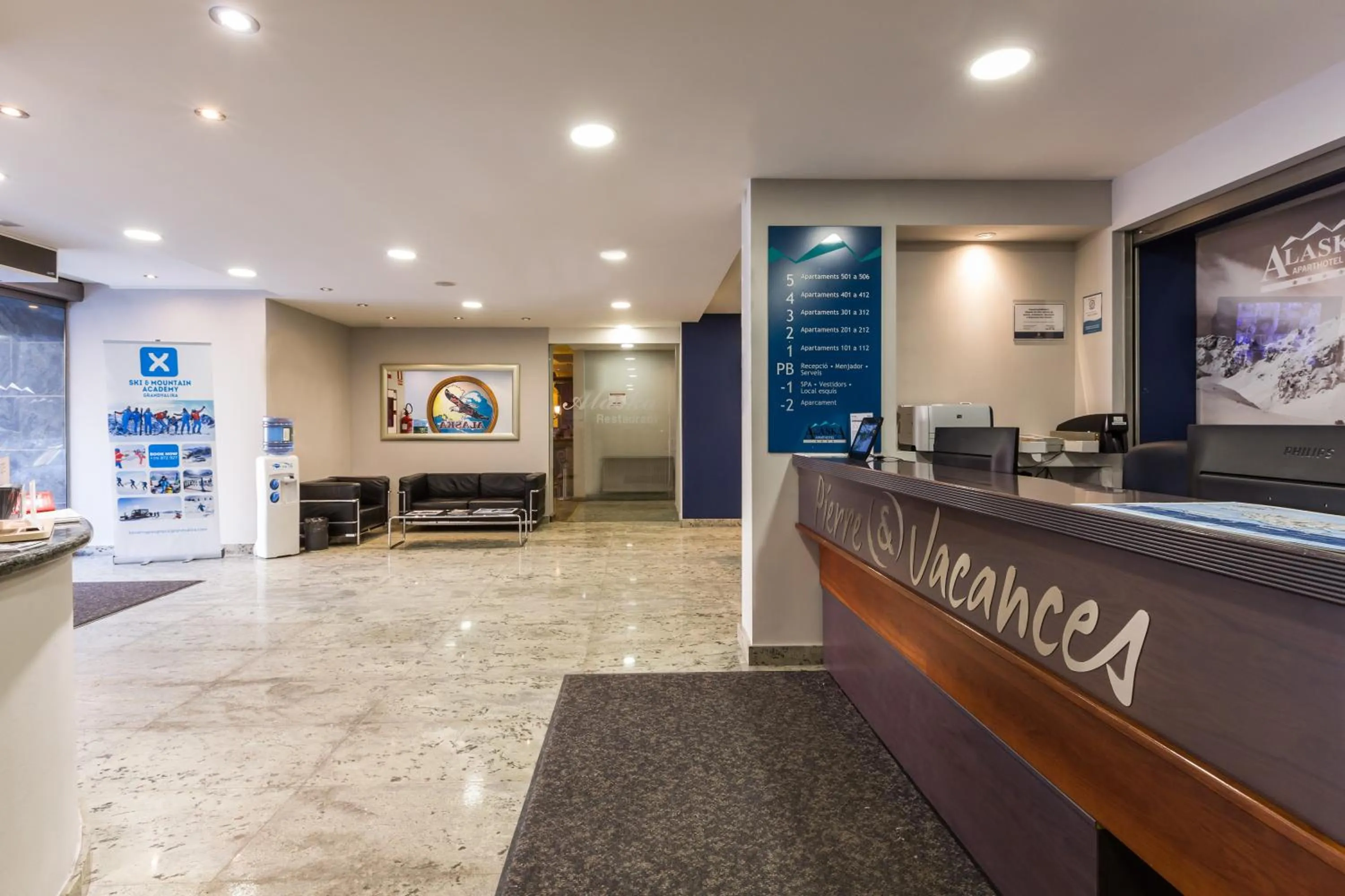 Lobby or reception in Pierre & Vacances Pas de la Casa Alaska