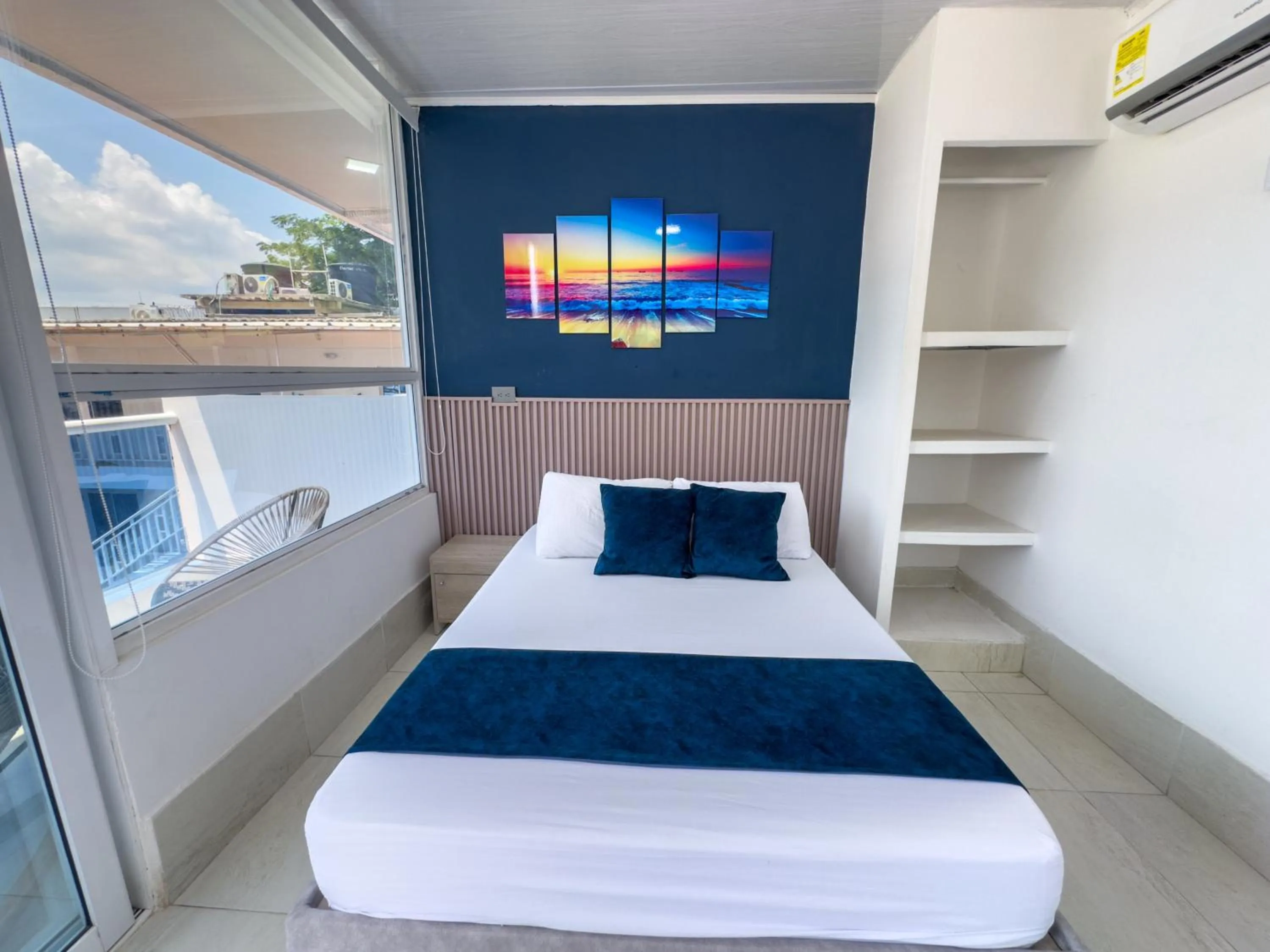 furniture, Bed in Hotel Bello Caribe Rodadero