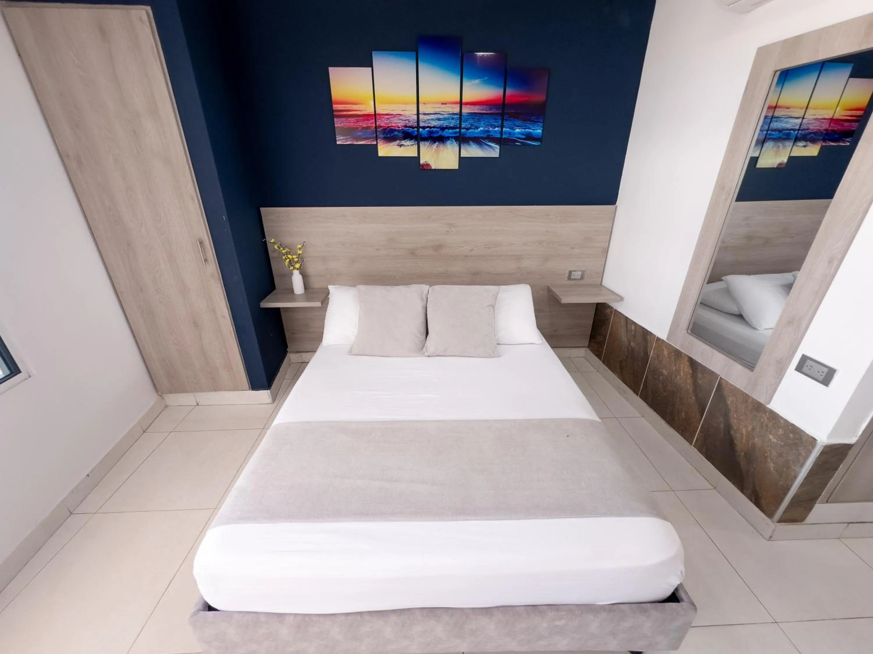 Bed in Hotel Bello Caribe Rodadero