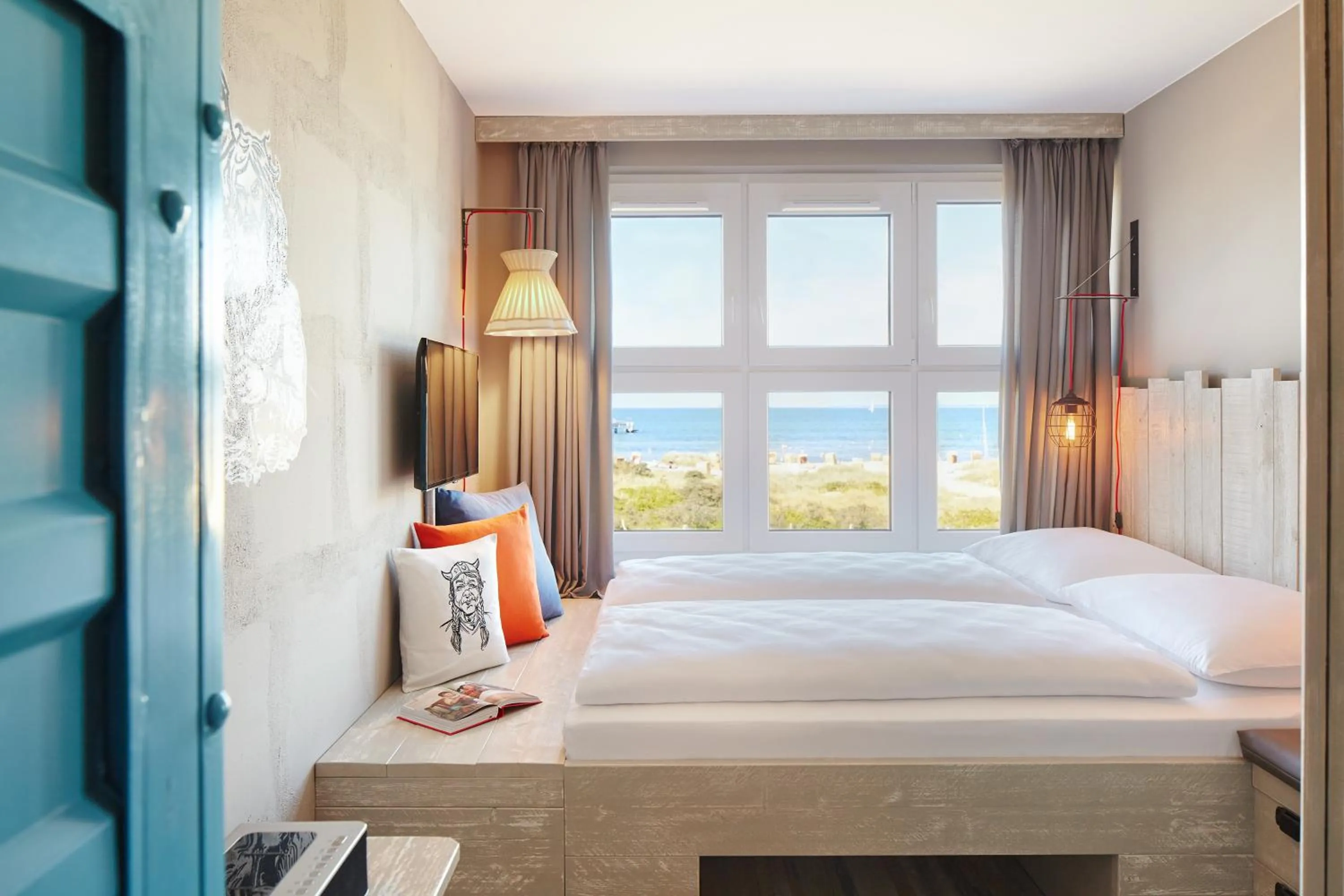 View (from property/room), Bed in Bretterbude Heiligenhafen