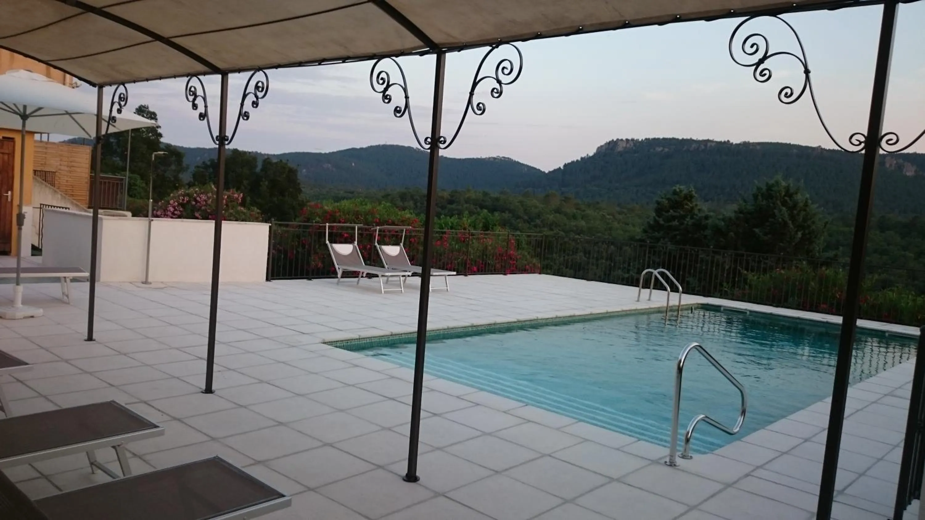Pool view in Au Relais Provencal