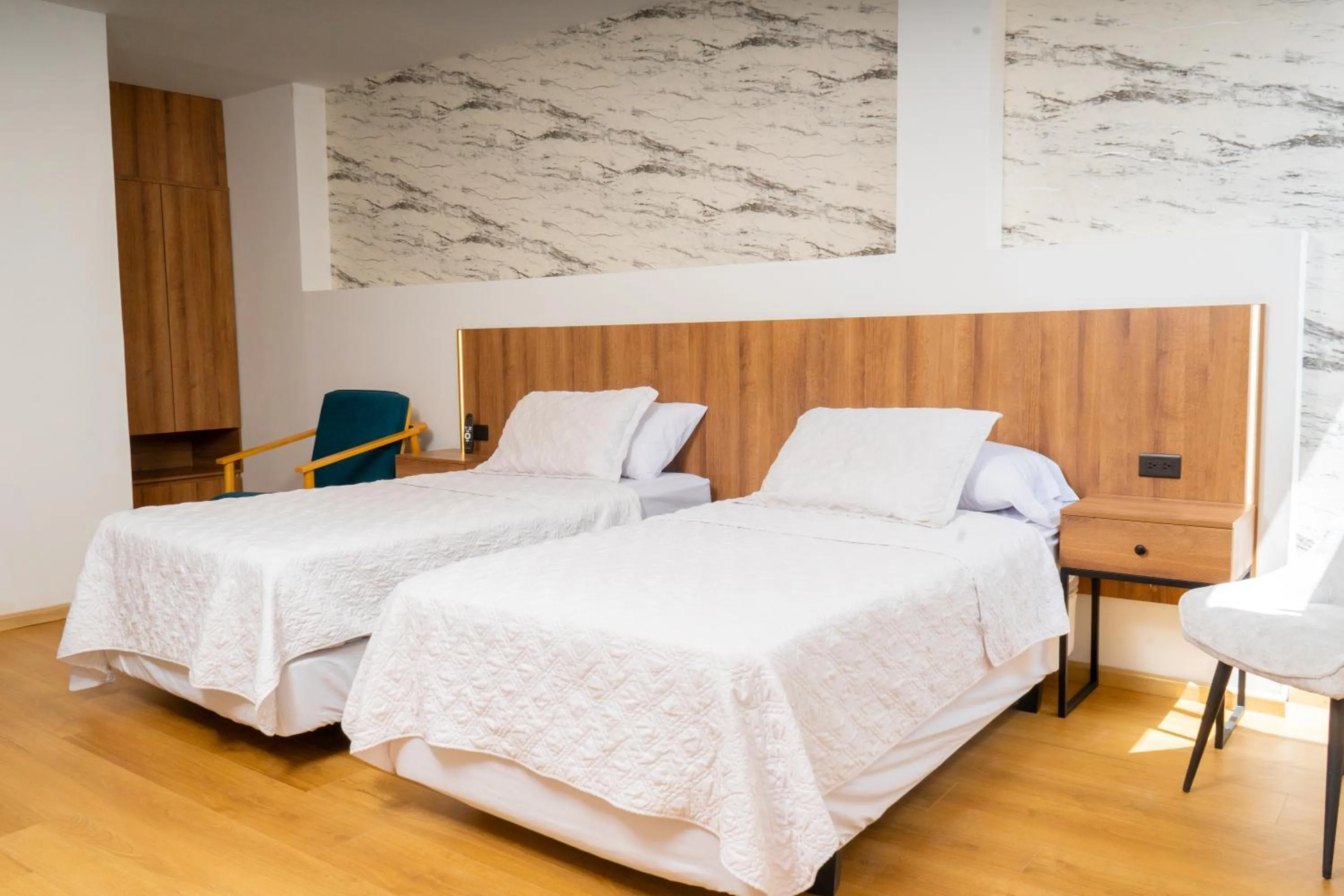 Bed in Hotel Santiago de Compostella Suites