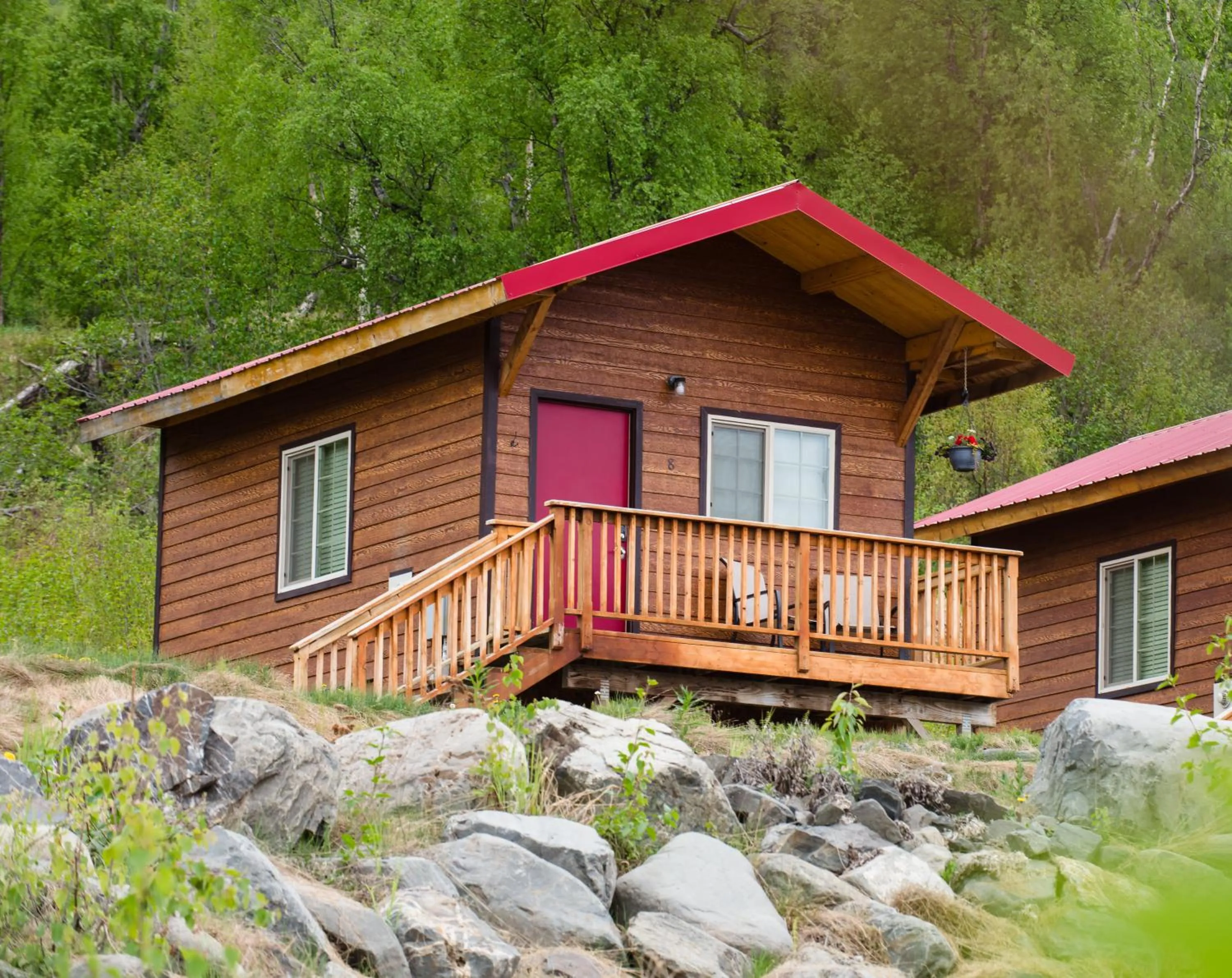 Natural landscape in Alaska Glacier Lodge