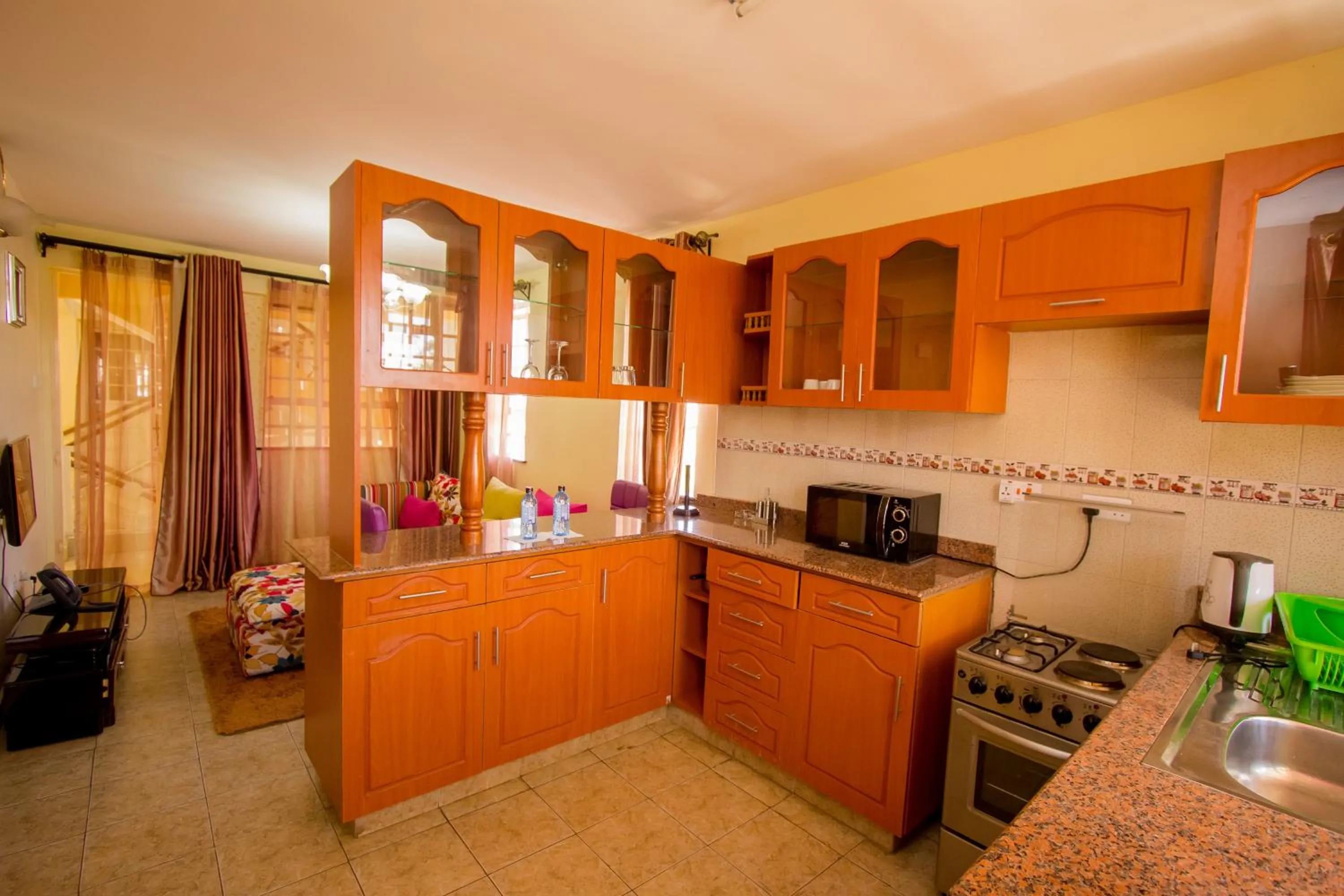 Kitchen or kitchenette in Ikonia Resort and Hotel