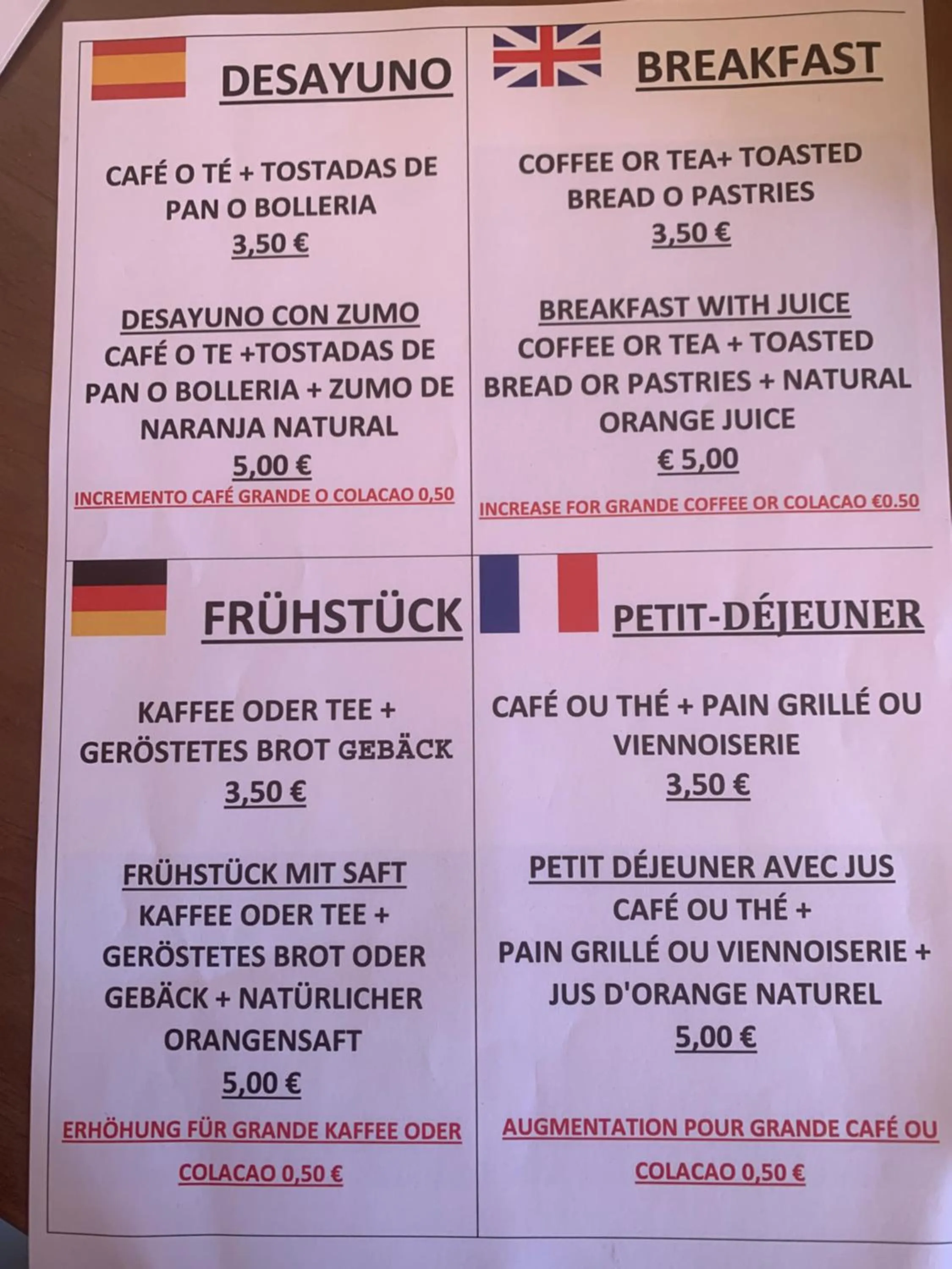 Breakfast in La Casa de Beli