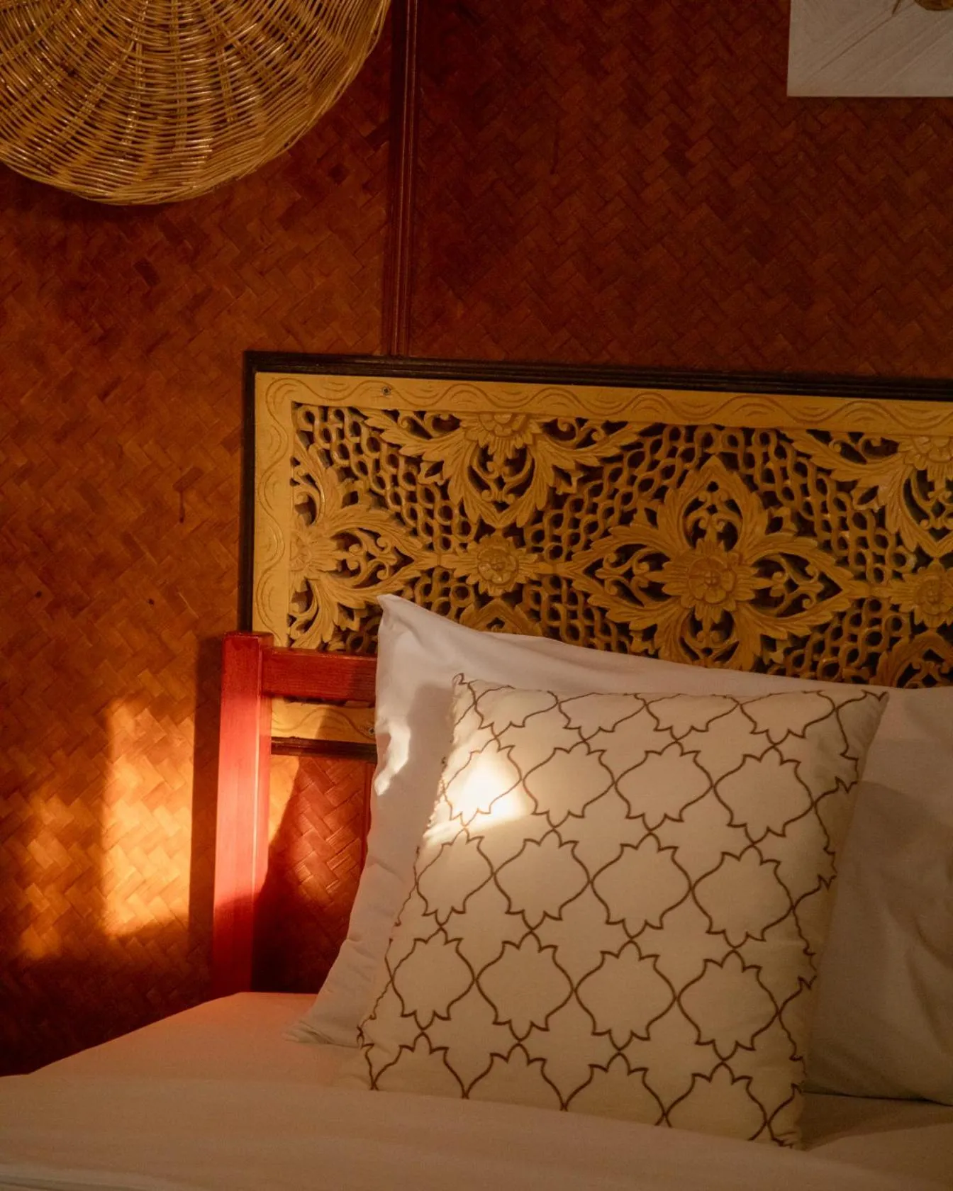 Bed in Baanpufa Resort