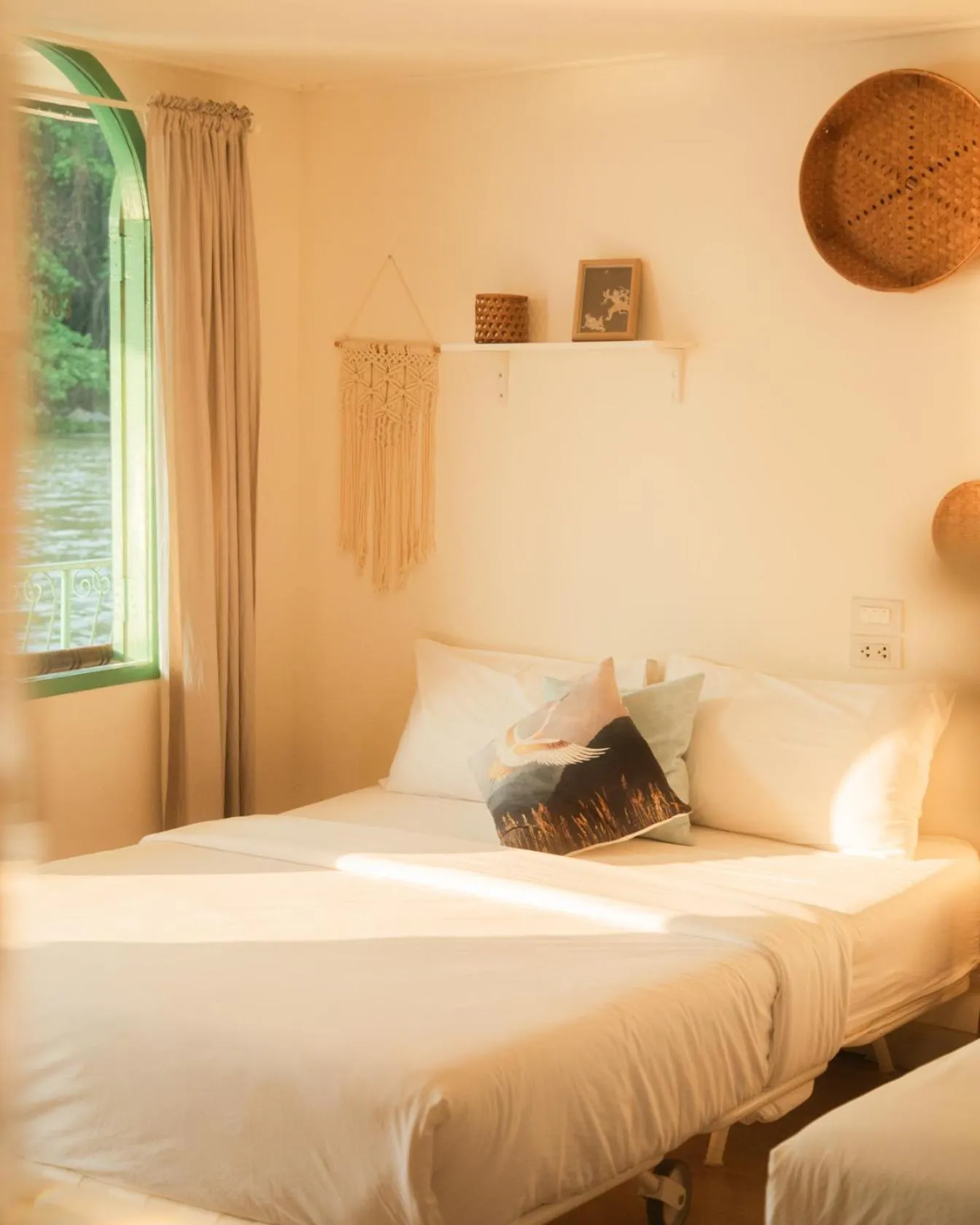 Bed in Baanpufa Resort