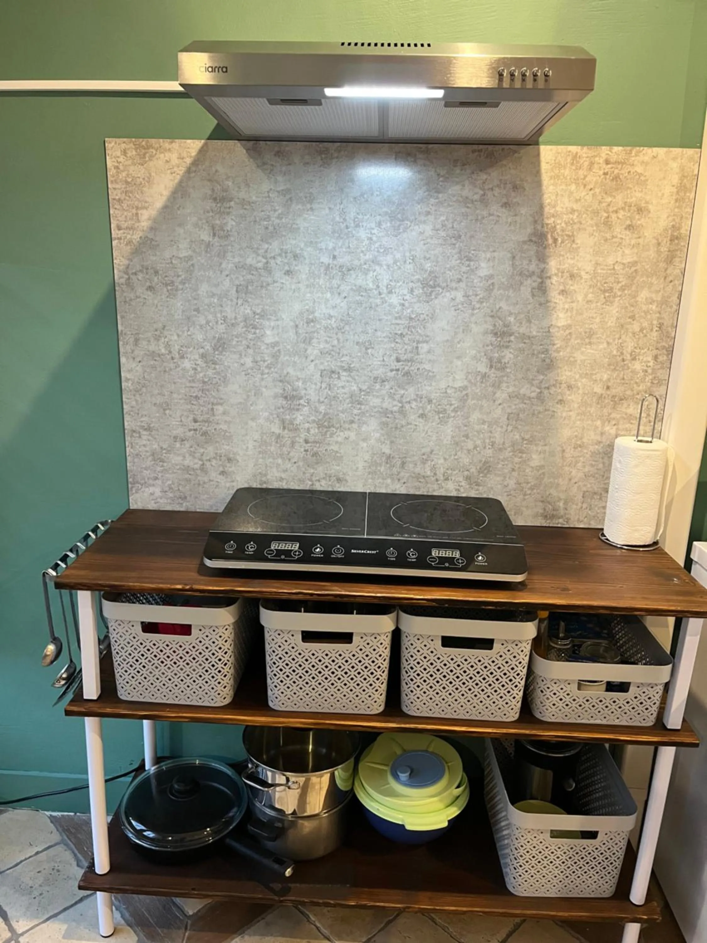 Kitchen or kitchenette in Gîte Studio "La Cambra dé Monflanquin" Studio Cottage