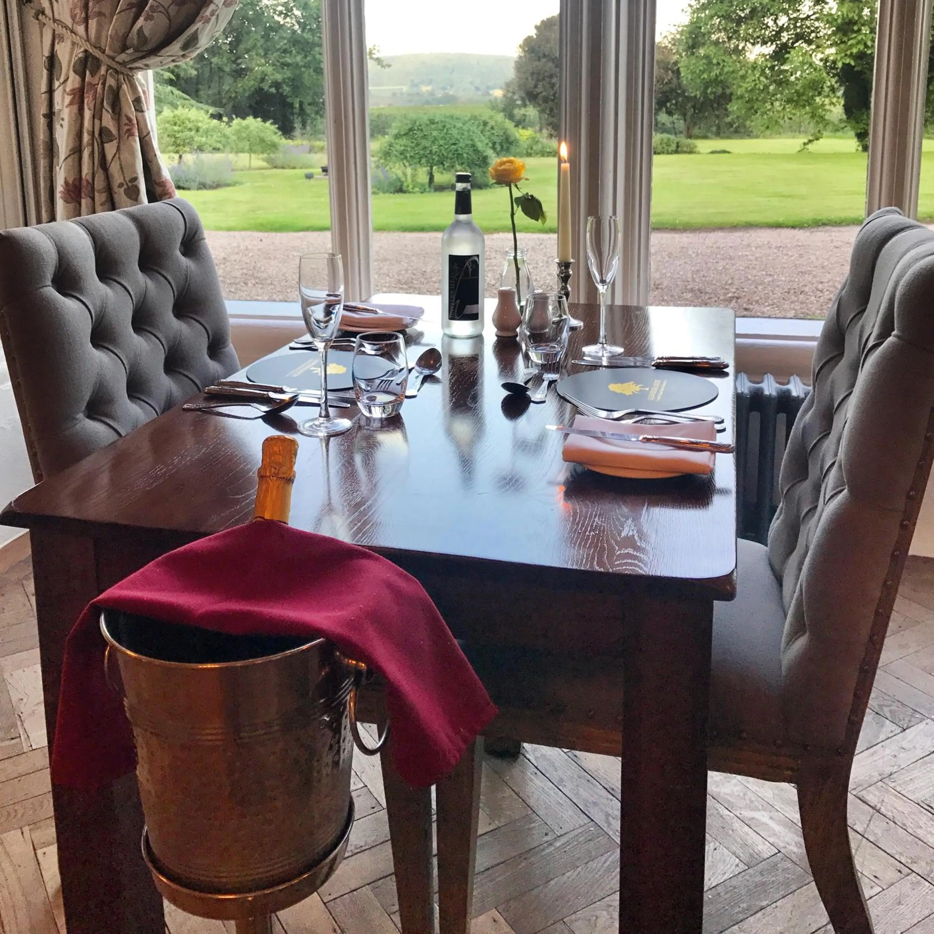 Dining area in Glewstone Court Country House Hotel