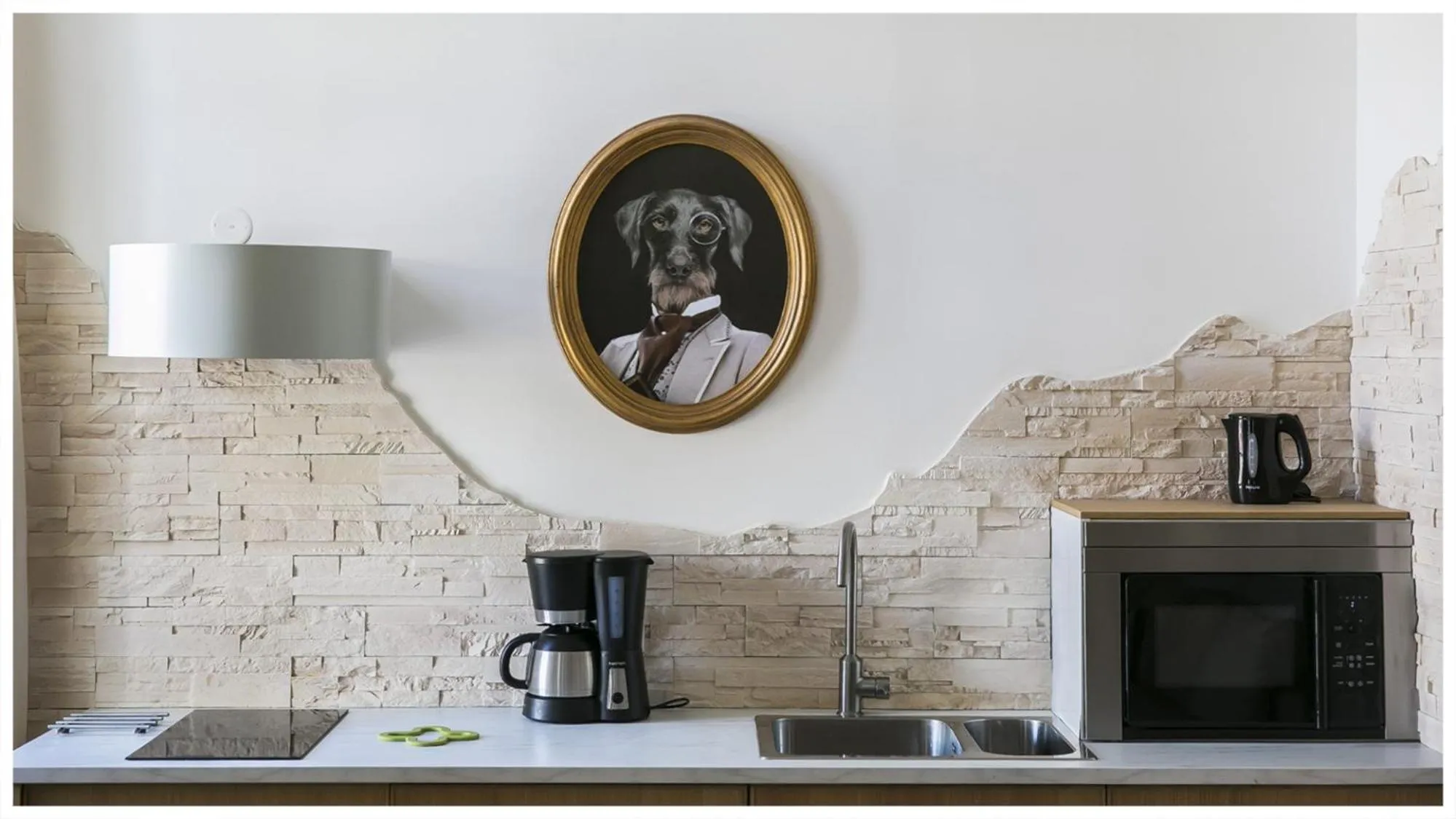 Kitchen or kitchenette in URBAN LOFT & SPA Marseille